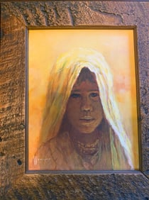 William Weintraub, A Child in the Sun, Oil on Board