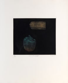 Tomoe Yokoi, Corn and Pepper, Mezzotint