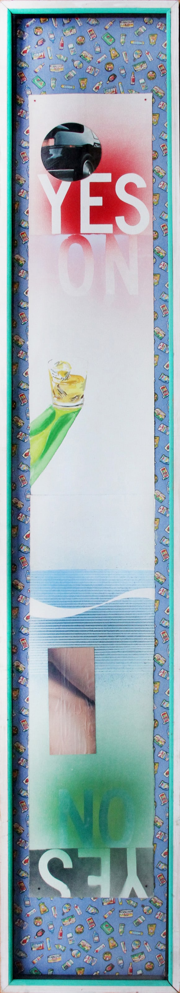 Dike Blair, YES NO, Mixed Media Collage (1 of 5)