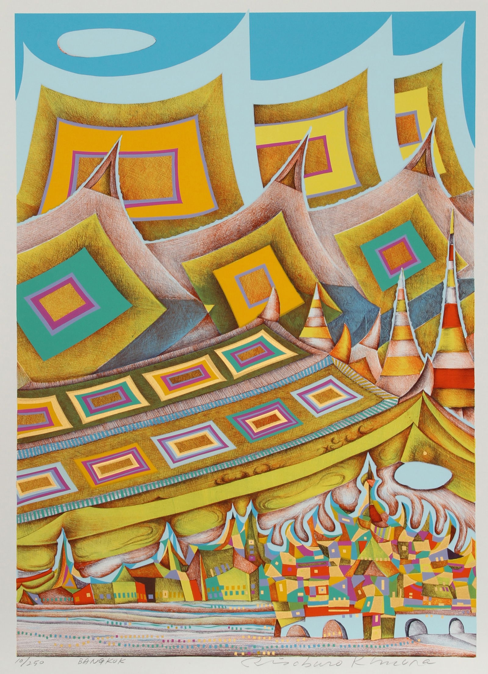 Risaburo Kimura, Bangkok, Screenprint (1 of 3)