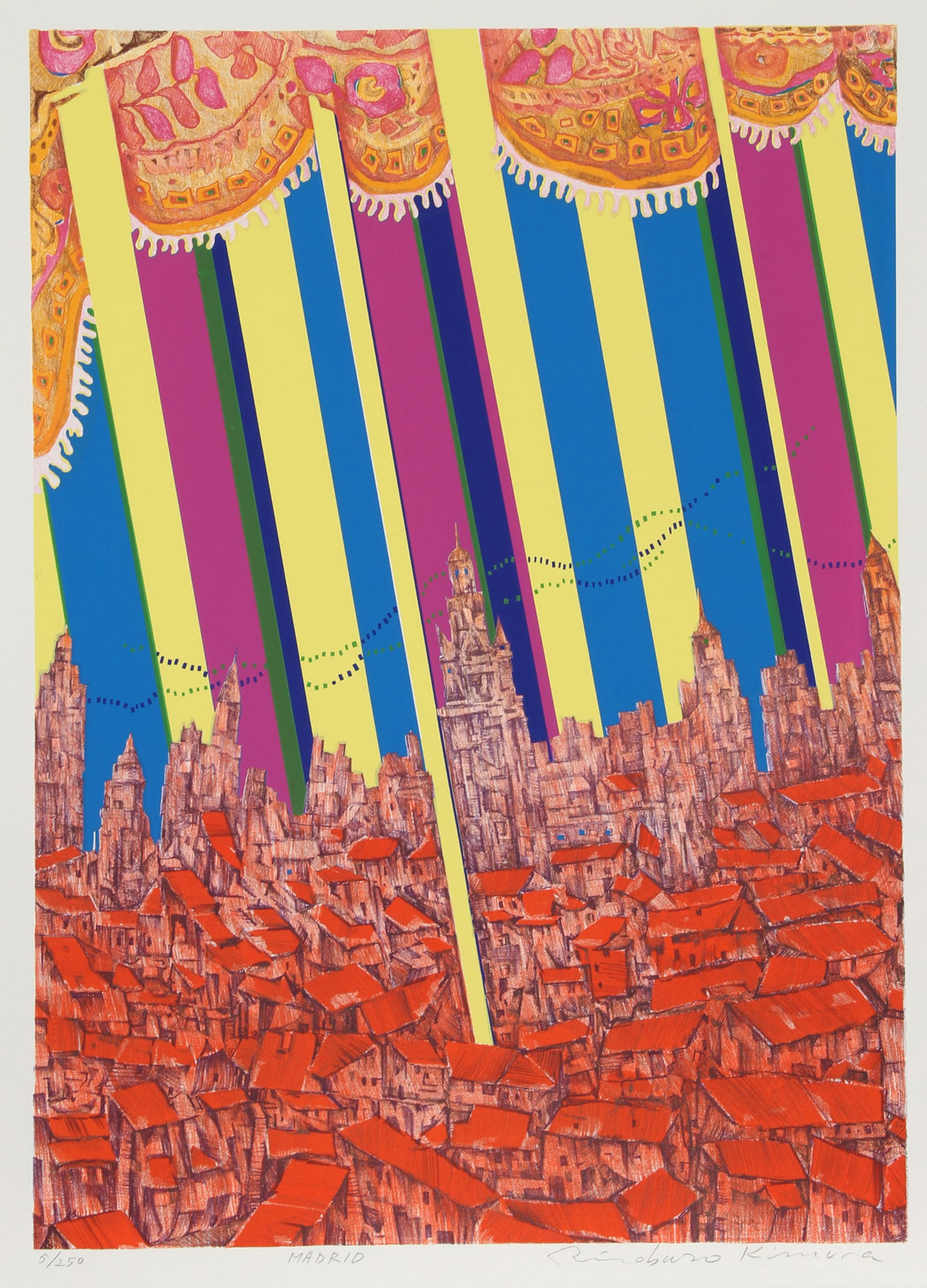 Risaburo Kimura, Madrid, Screenprint (1 of 3)