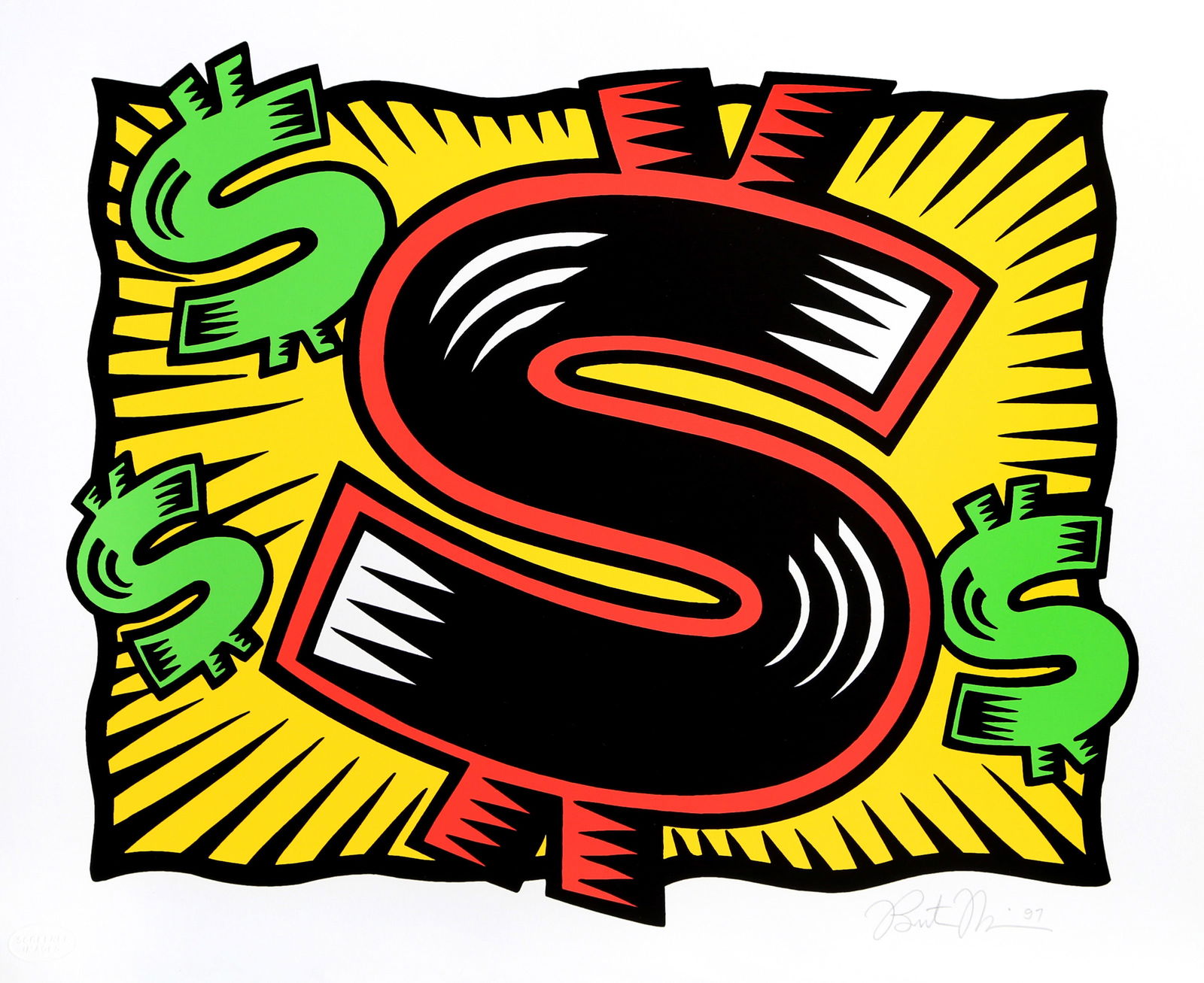 Burton Morris, The Buck, Screenprint (1 of 2)