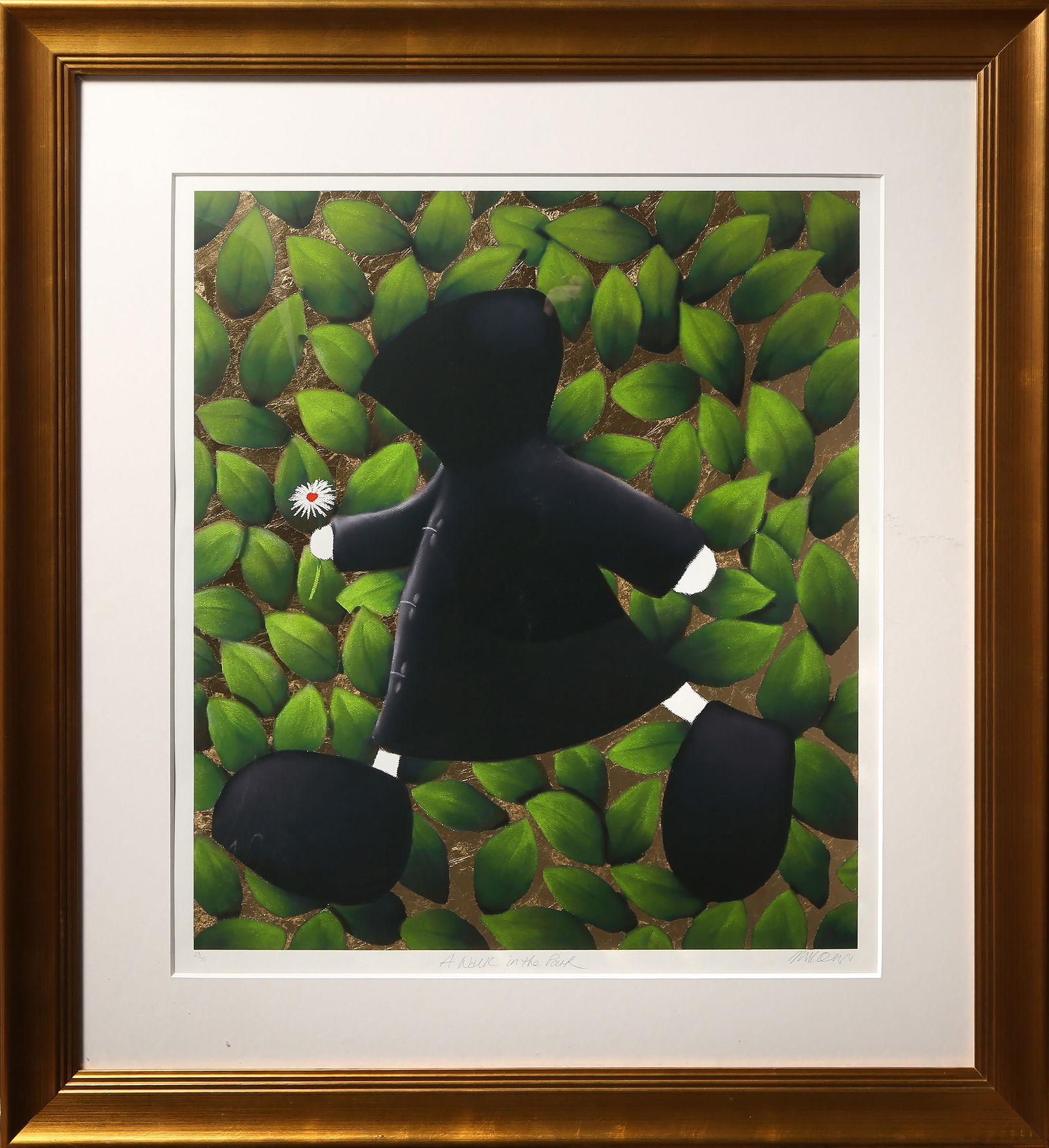 Mackenzie Thorpe, A Walk In The Park, Screenprint (1 of 5)