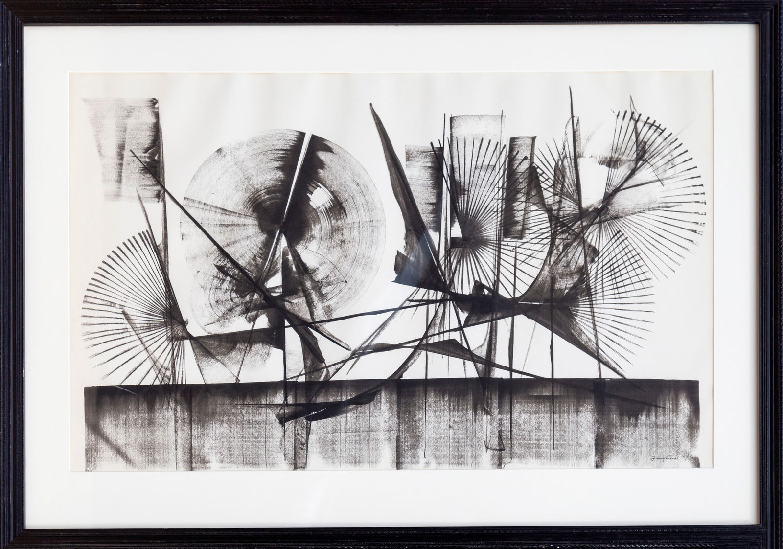 Jimmy Ernst, Intersections, Ink Wash Drawing (1 of 3)