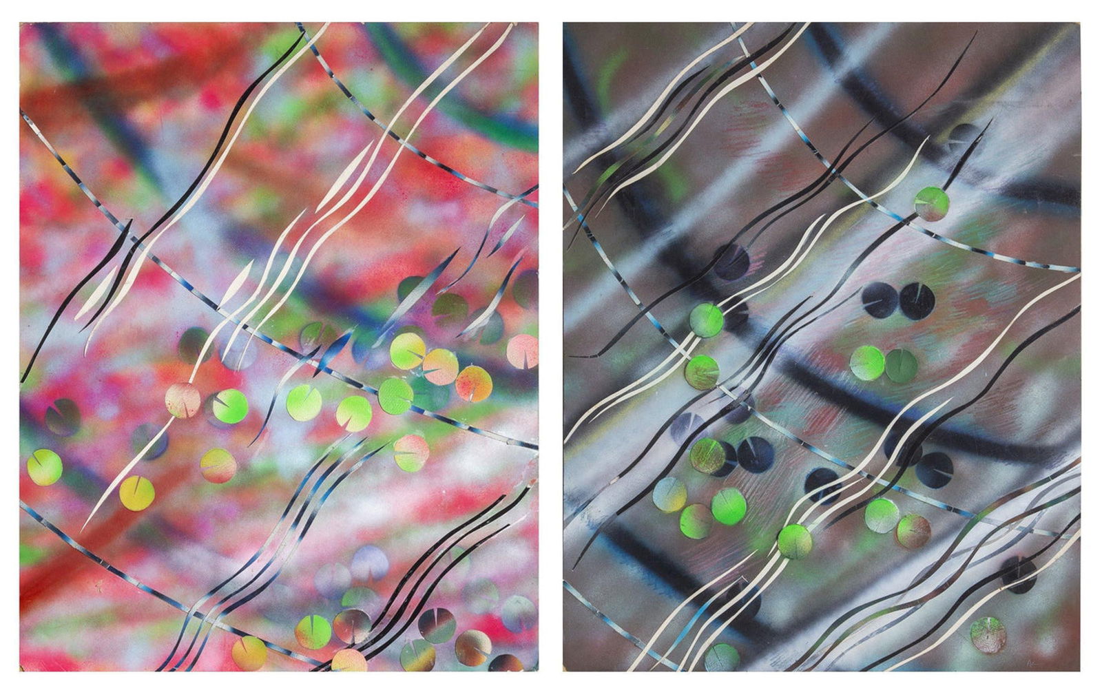 Alvin Loving, Double-sided Mixed Media Painting (1 of 7)