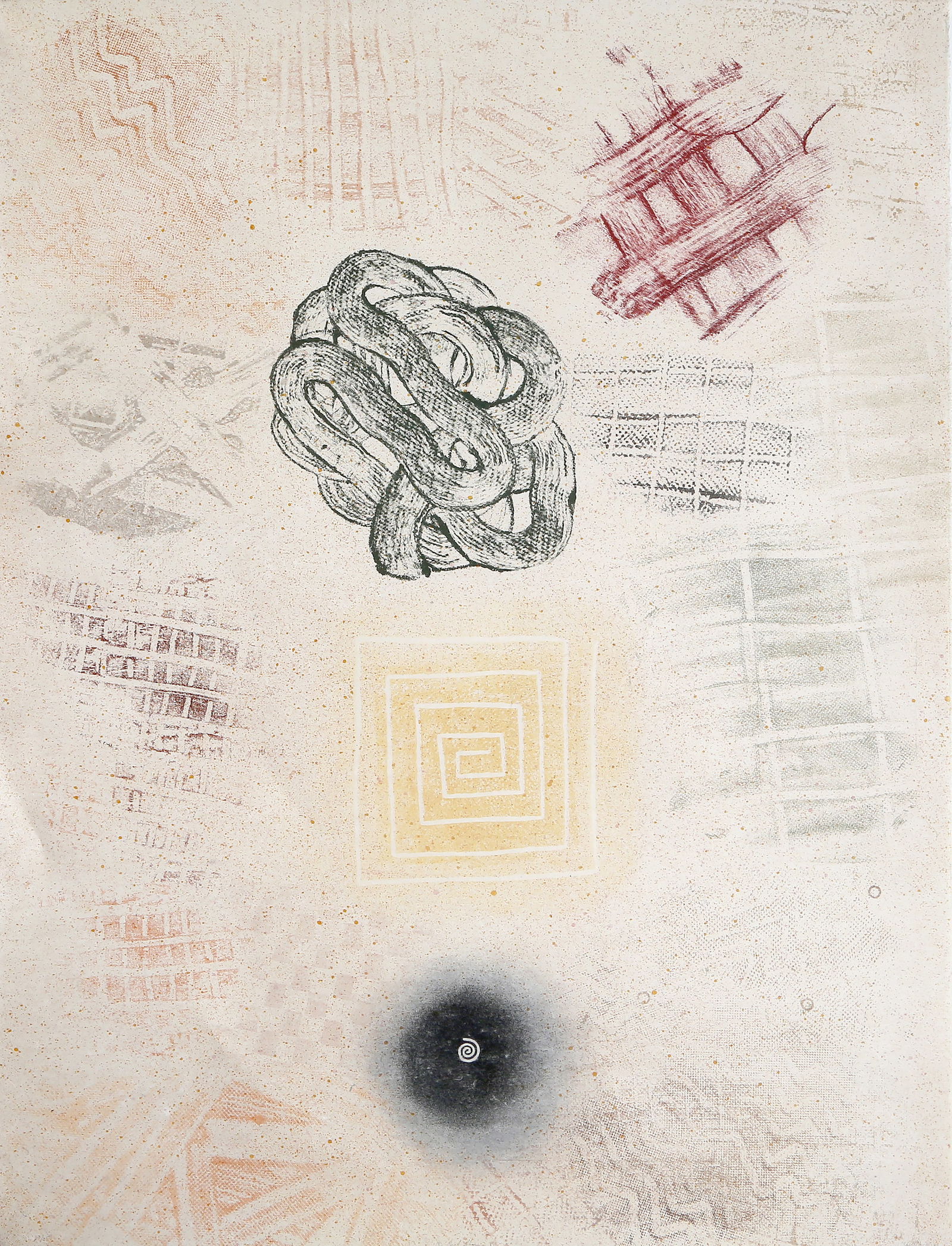 David Shapiro, Subtle Body, Lithograph and Screenprint (1 of 5)