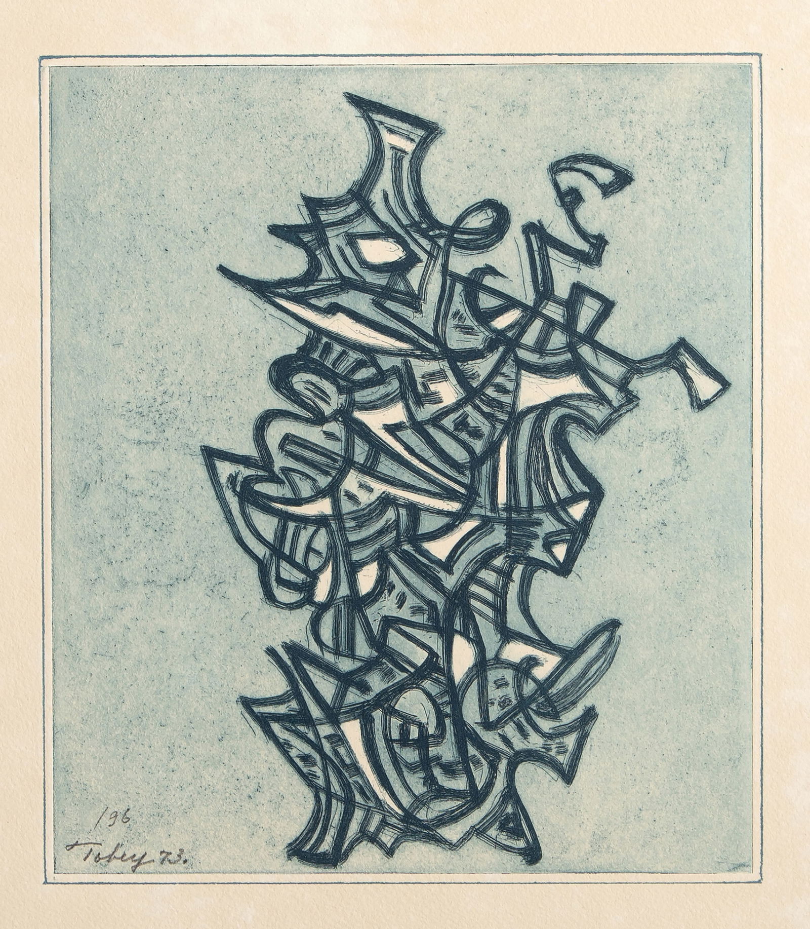 Mark Tobey, Liberation II, Color Etching (1 of 4)