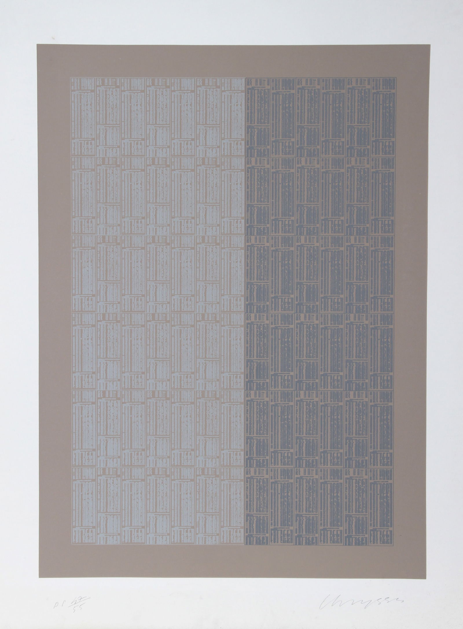 Chryssa, New York Times, Screenprint (1 of 3)