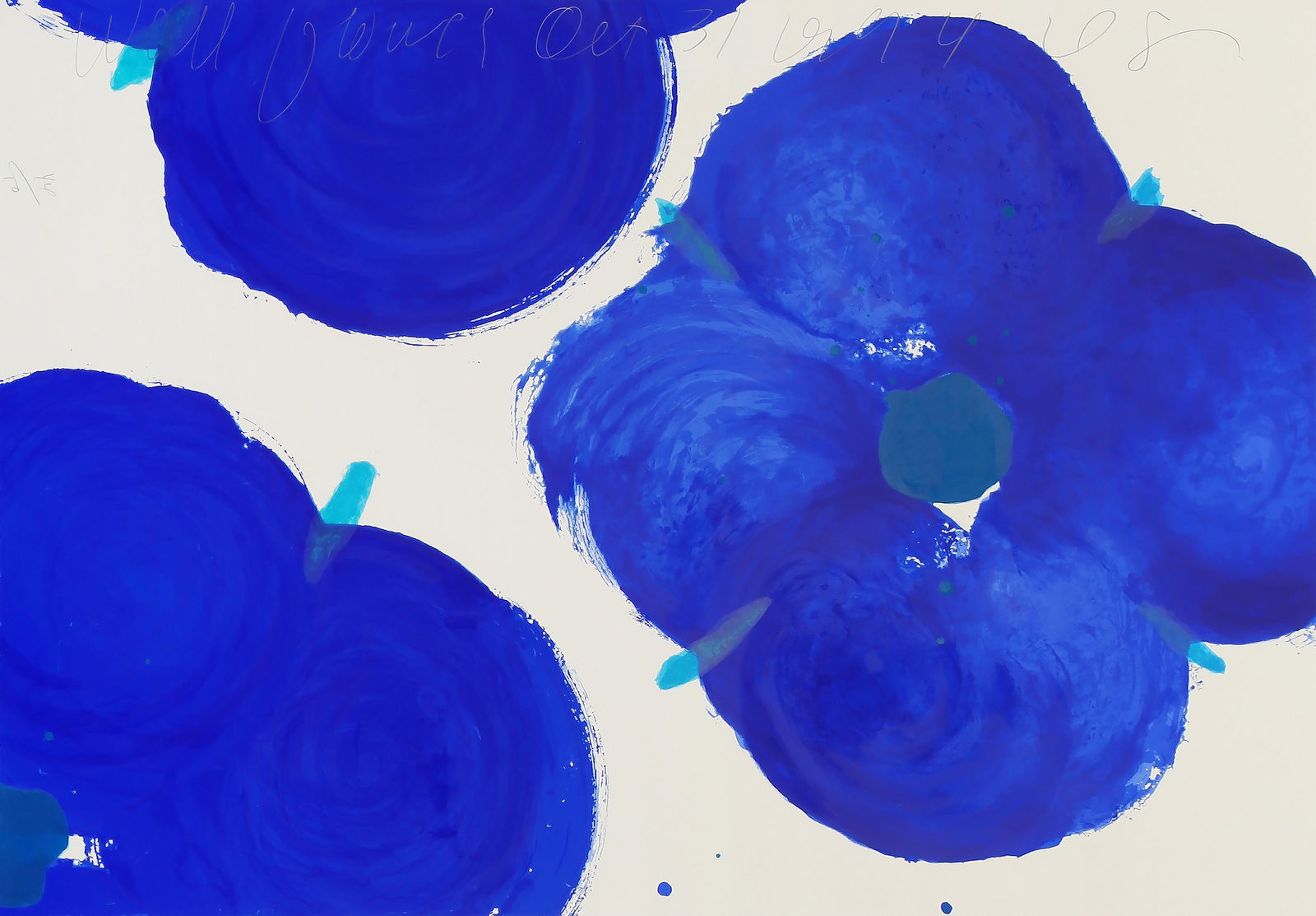 Donald Sultan, Wallflowers, Screenprint (1 of 5)