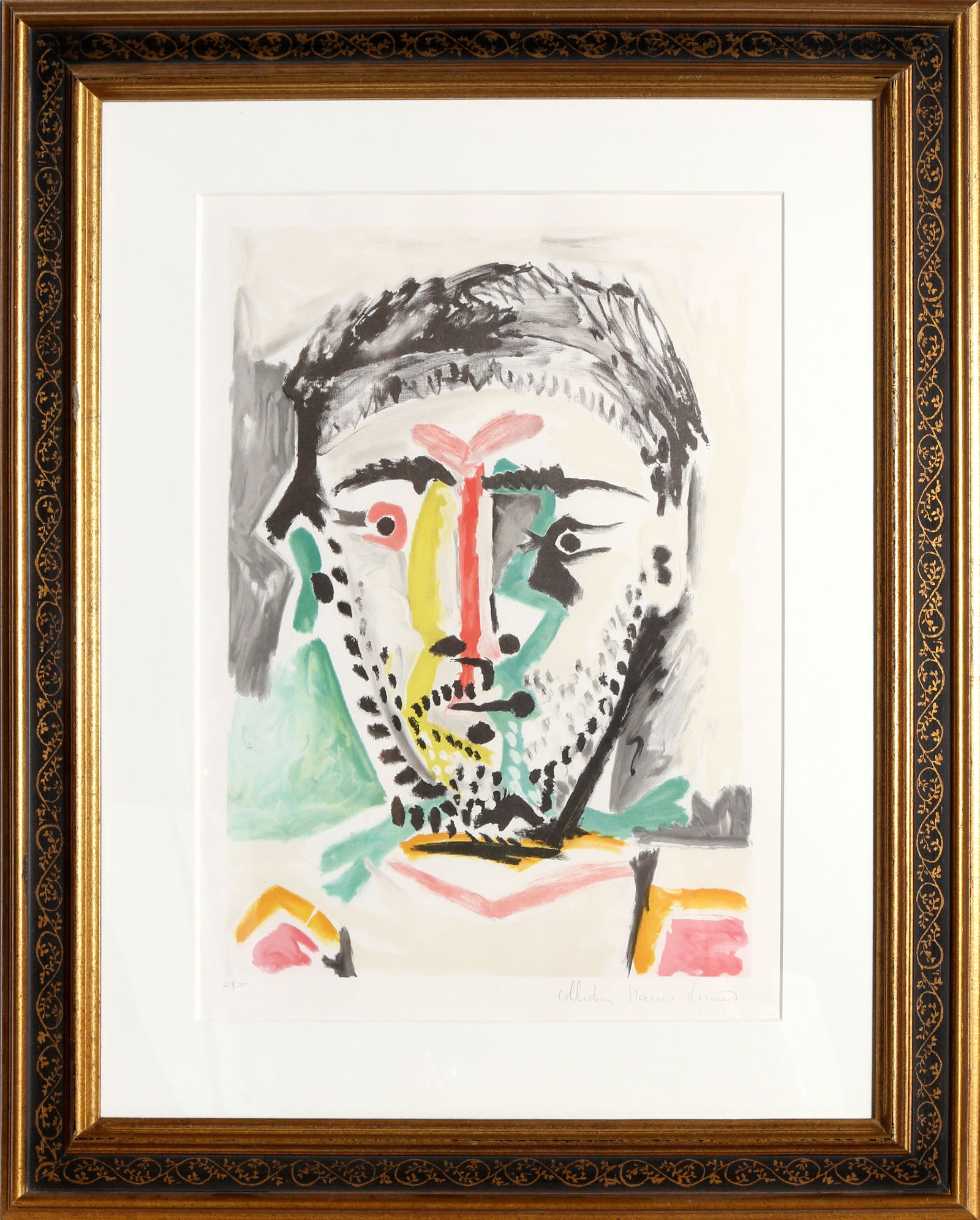 After Pablo Picasso, Portrait d'Homme, Lithograph: Artist: After Pablo Picasso, Spanish (1881 - 1973) Title: Portrait d'Homme, J-103 Portfolio: Marina Picasso Estate Lithograph Collection Year: of Original: 1964 | Year Printed: 1979-1982 Medium: Litho