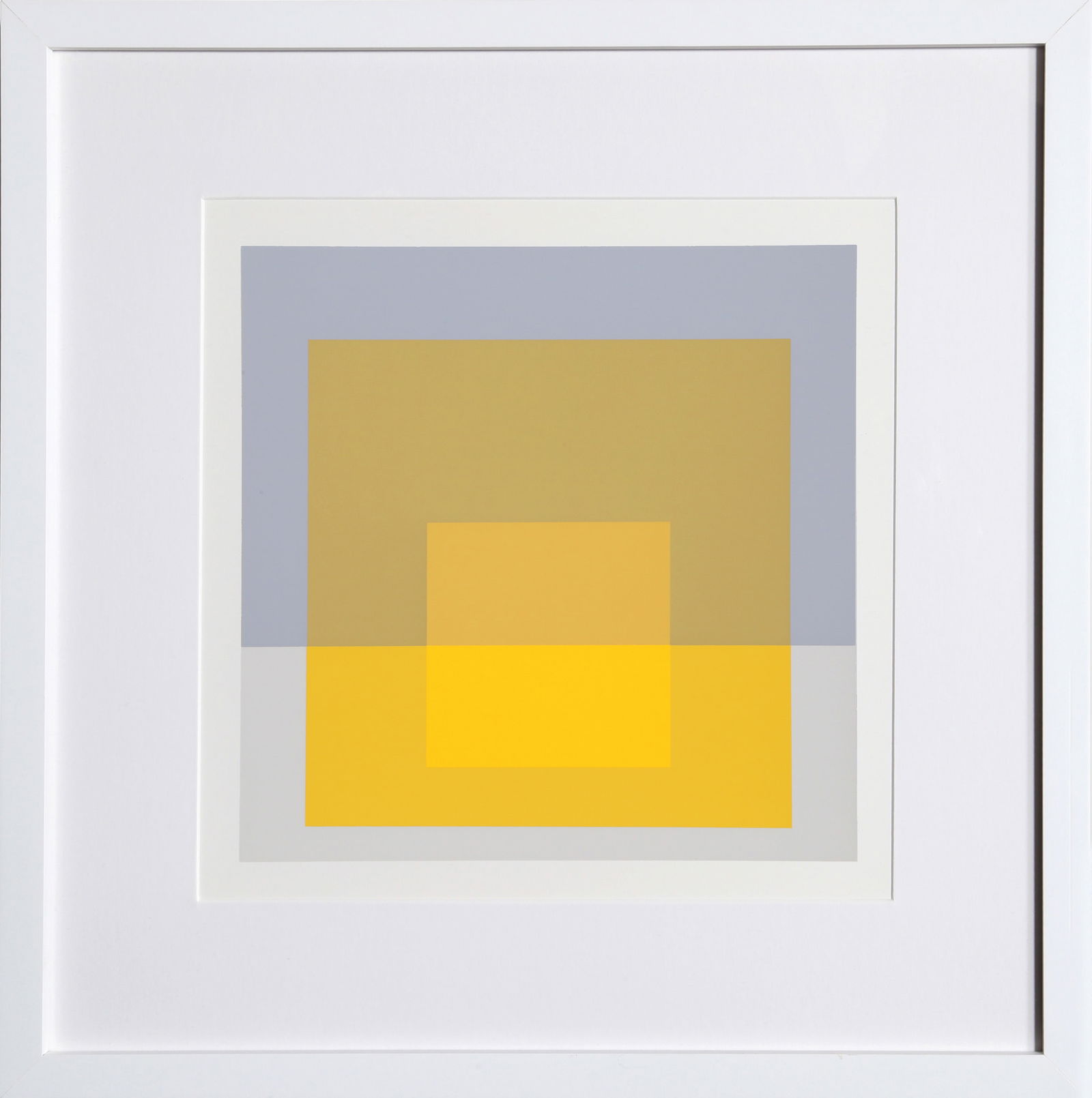 Josef Albers, Homage to the Square, Screenprint: Artist: Josef Albers, German (1888 - 1976) Title: Homage to the Square - P2, F5, I1 Portfolio: Formulation: Articulation Year: 1972 Medium: Screenprint on Mohawk Superfine Bristol paper Edition: 1000