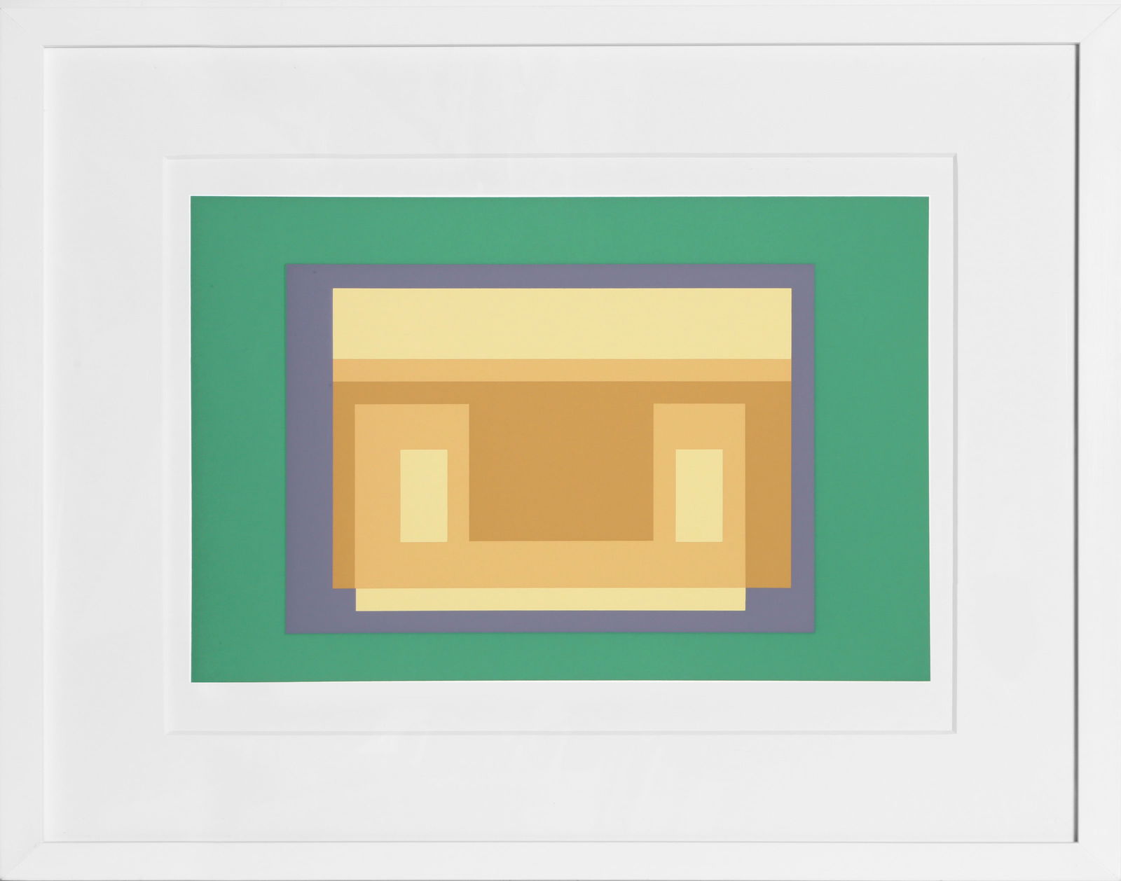 Josef Albers, Variant - P2, F29, I1, Screenprint: Artist: Josef Albers, German (1888 - 1976) Title: Variant - P2, F29, I1 Portfolio: Formulation: Articulation Year: 1972 Medium: Screenprint on Mohawk Superfine Bristol paper Edition: 1000 Image Size:
