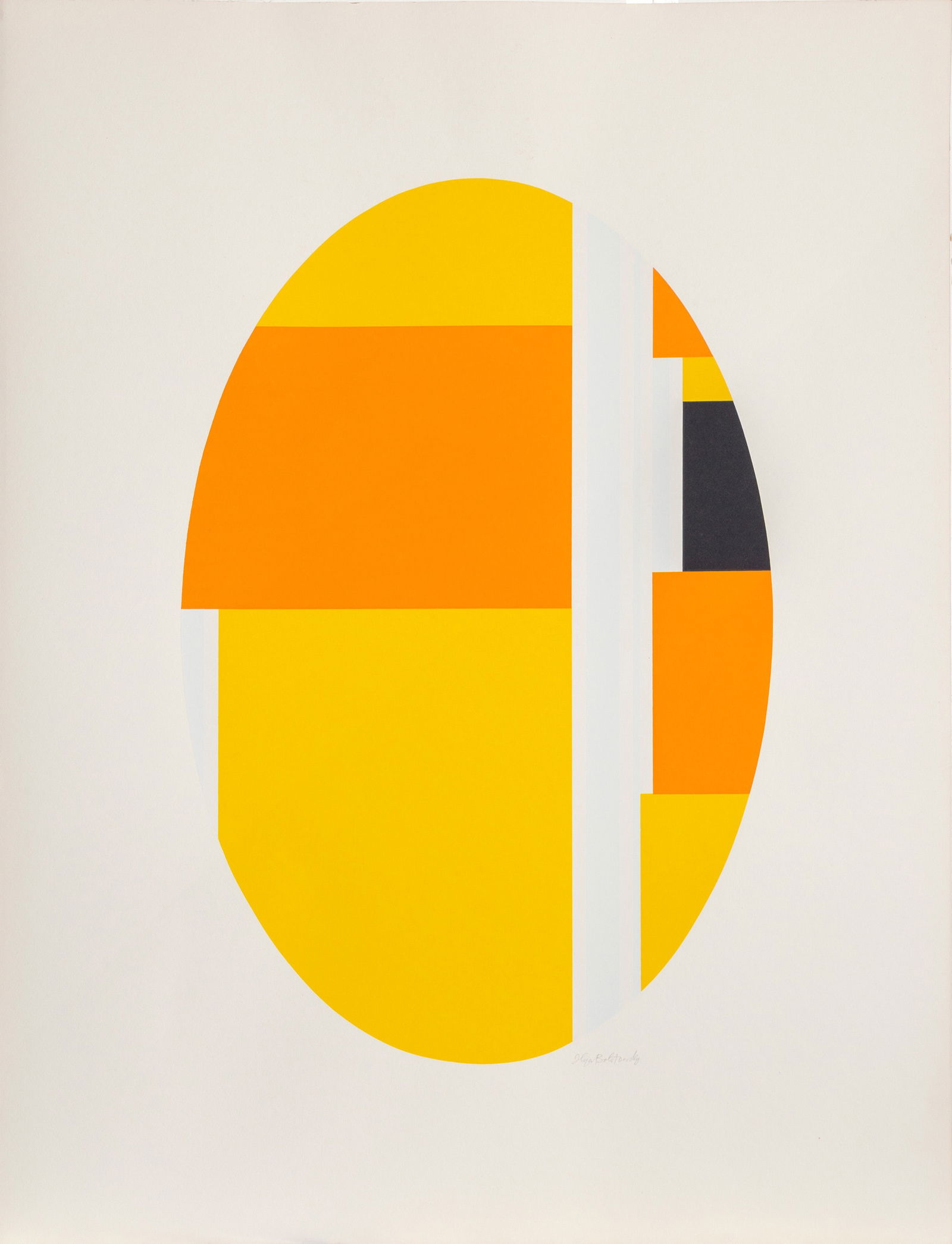 Ilya Bolotowsky, Series 7, Screenprint: Artist: Ilya Bolotowsky, Russian/American (1907 - 1981) Title: Series 7 Year: circa 1970 Medium: Screenprint, signed and numbered in pencil Edition: 125 Size: 40 x 30.5 in. (101.6 x 77.47 cm) All