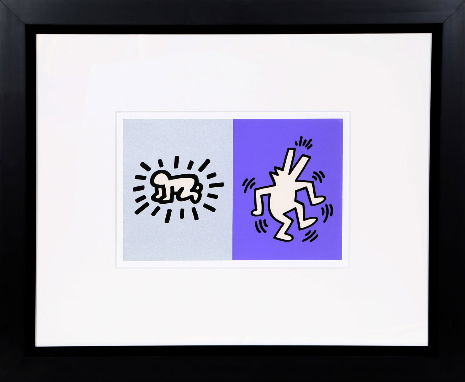 After Keith Haring, Memorial Tribute Invitation, Screenprint: Artist: After Keith Haring, American (1958 - 1990) Title: Memorial Tribute Invitation Year: 1990 Medium: Screenprint on Card Stock Image Size: 8 x 12 inches Size: 8 in. x 12.5 in. (20.32 cm x 31.75
