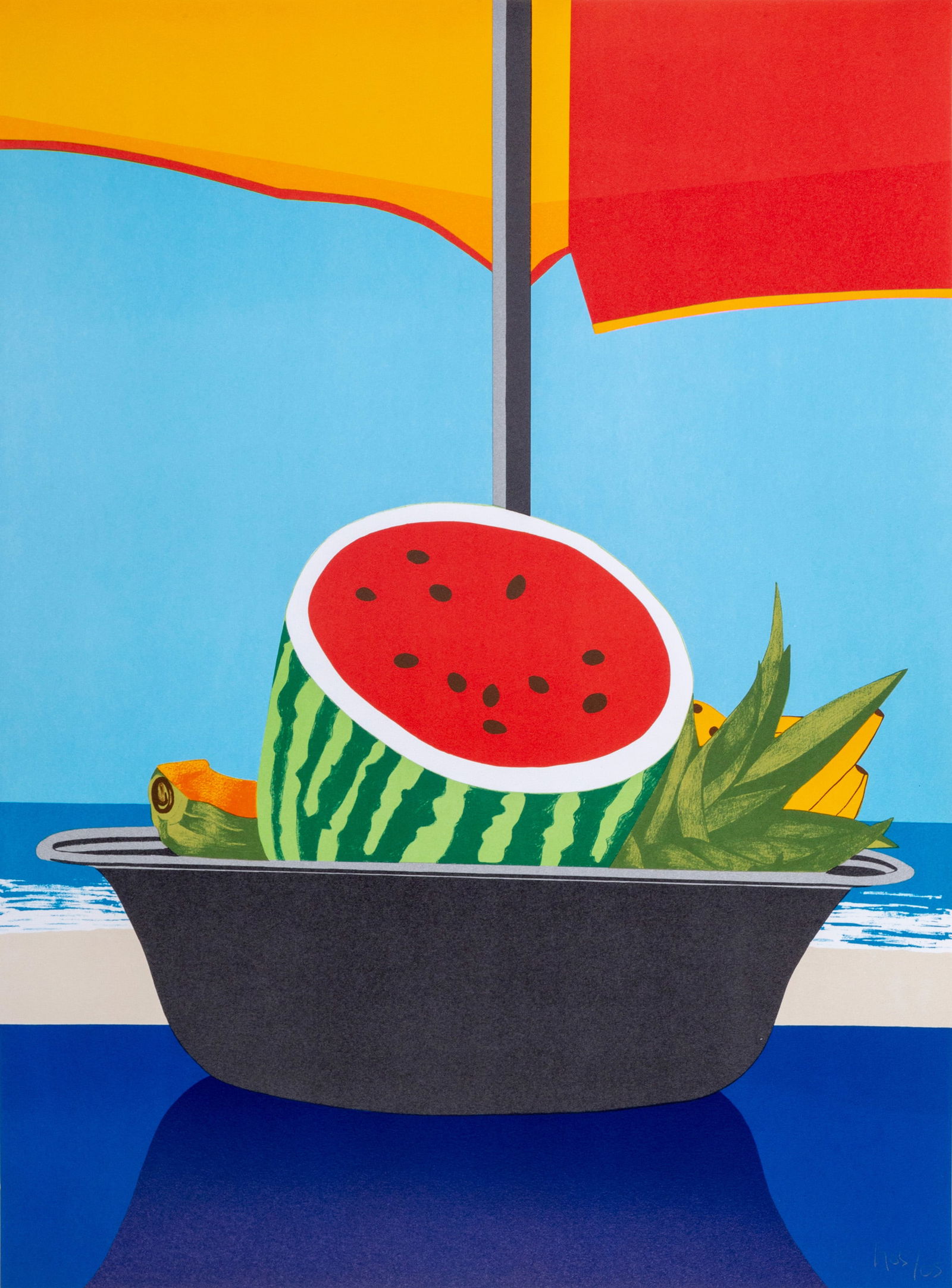 Ana Mercedes Hoyos, Porcelana del Carbe, Lithograph: Artist: Ana Mercedes Hoyos, Colombian (1942 - 2014) Title: Porcelana del Carbe Year: circa 2005 Medium: Lithograph, signed and numbered in pencil Edition: 75 Size: 30 x 20 in. (76.2 x 50.8 cm) All lis