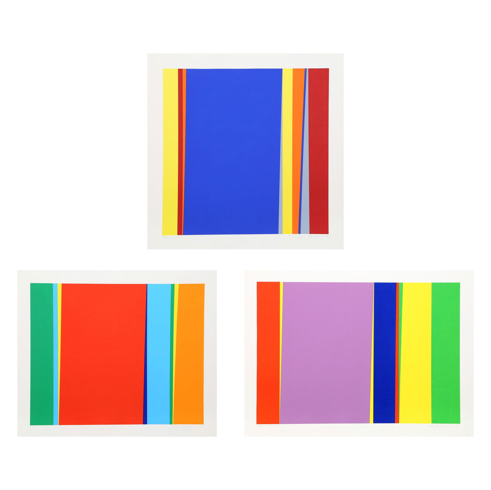 Jay Rosenblum, Three Screenprints from the Cycle Series (1 of 7)