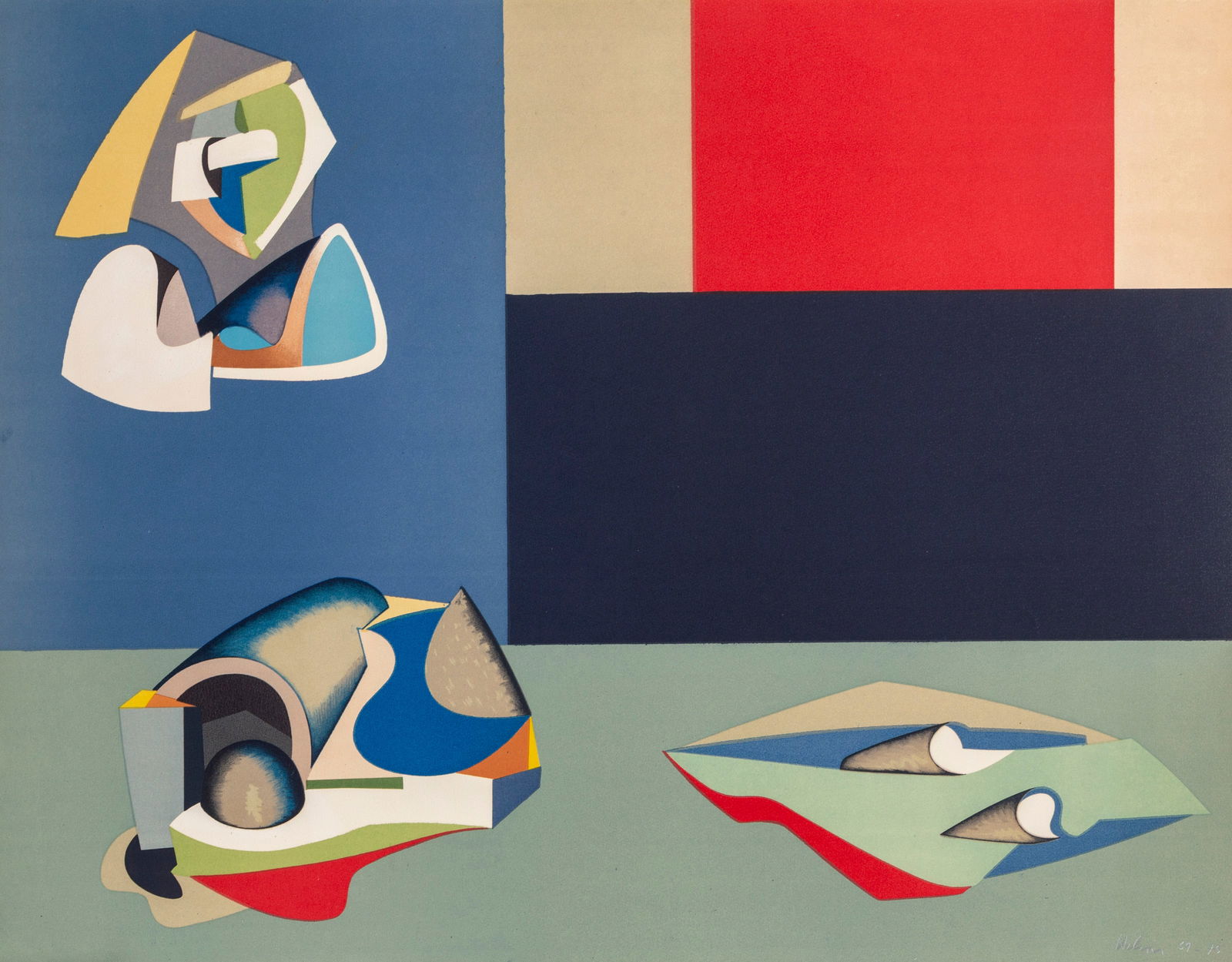 Jean Helion, Composition, Lithograph (1 of 3)