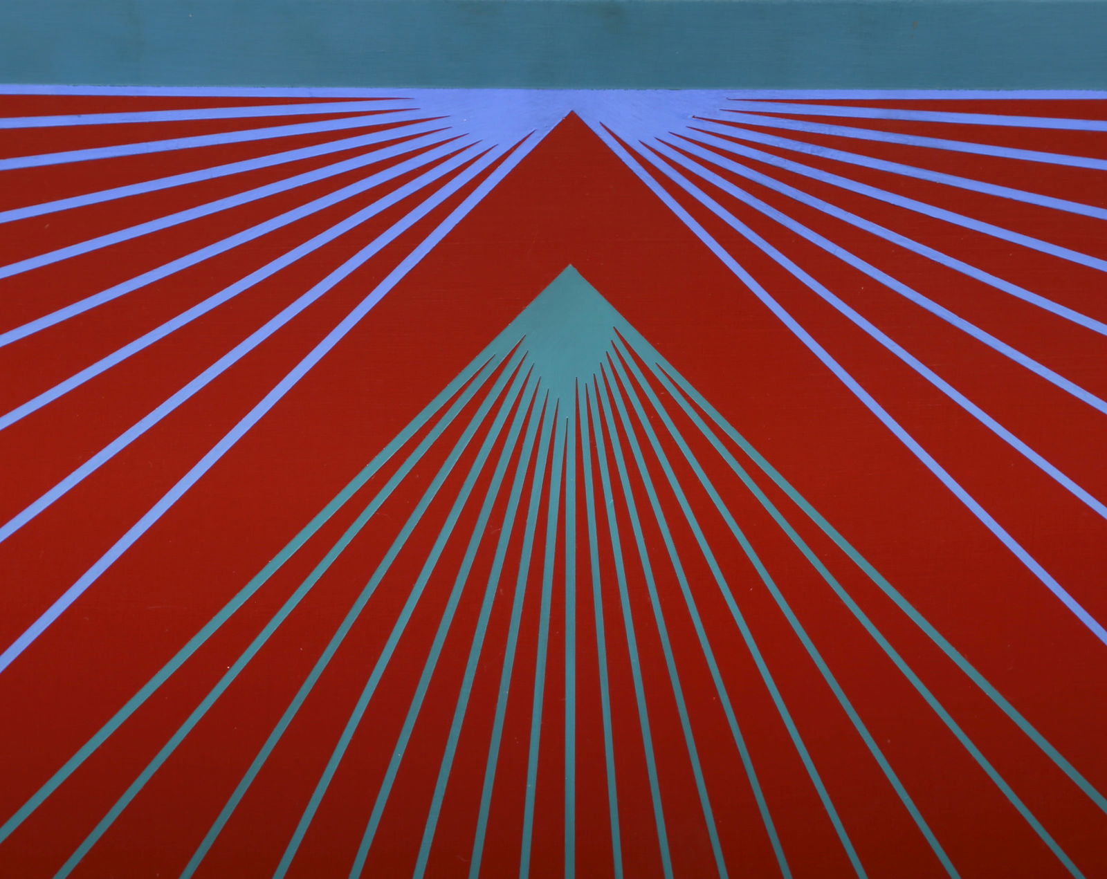 Richard Anuszkiewicz, Red, Blue, Green Diamond, Acrylic Painting - 2