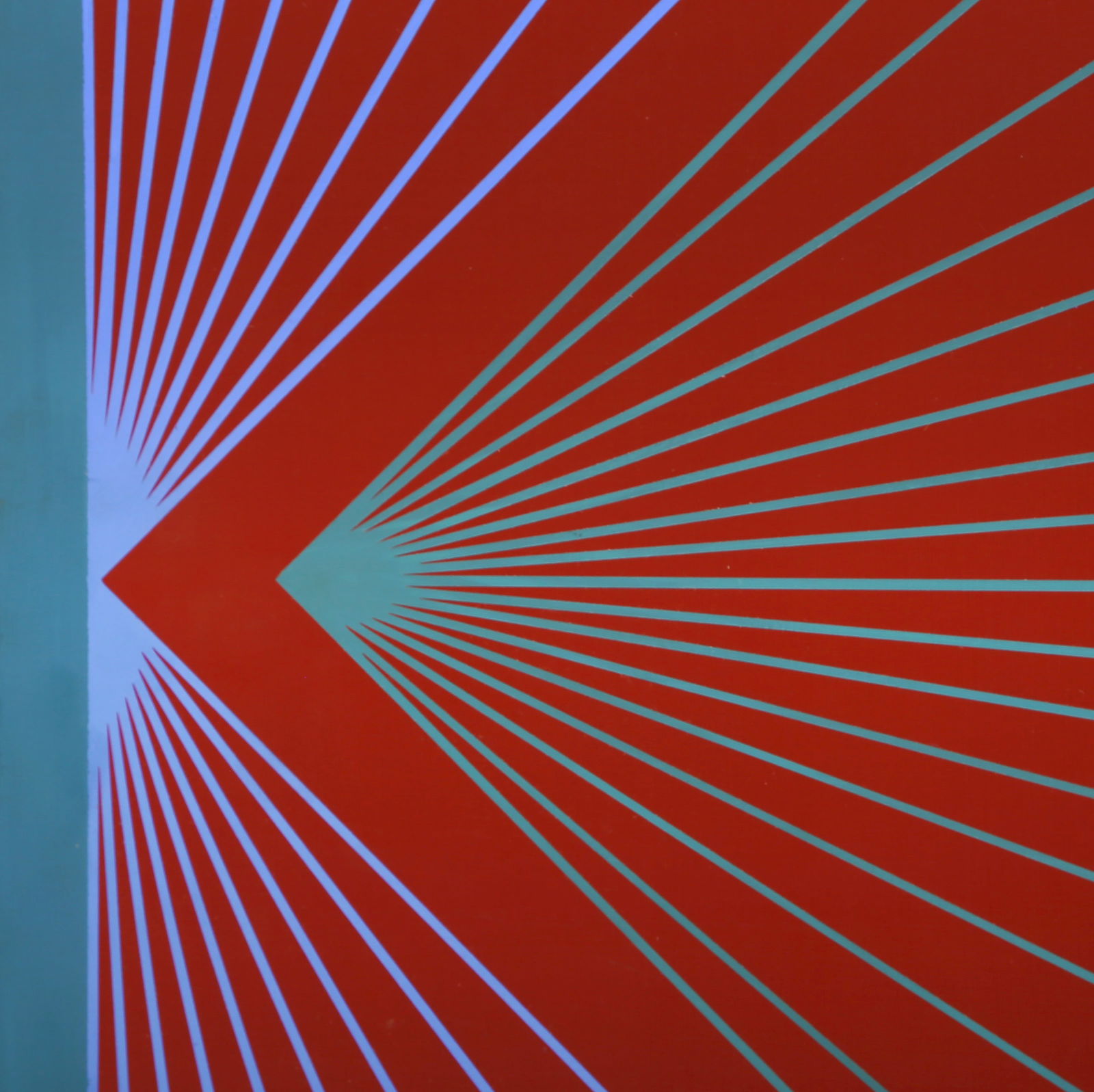 Richard Anuszkiewicz, Red, Blue, Green Diamond, Acrylic Painting - 3