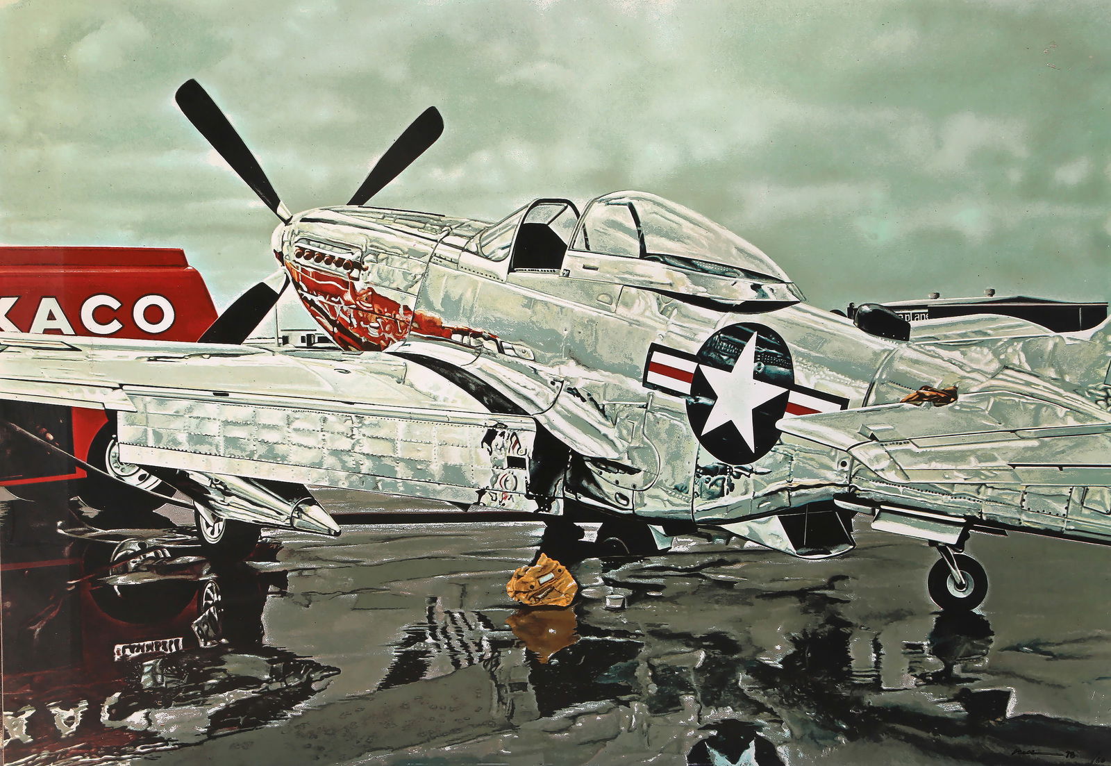 Ron Kleemann, Mustang Sally Forth, Screenprint on Masonite: Artist: Ron Kleemann, American (1937 - 2014) Title: Mustang Sally Forth Year: 1973 Medium: Screenprint on Masonite, signed, numbered and dated lower right Edition: 60 Size: 48.25 in. x 70.25 in.