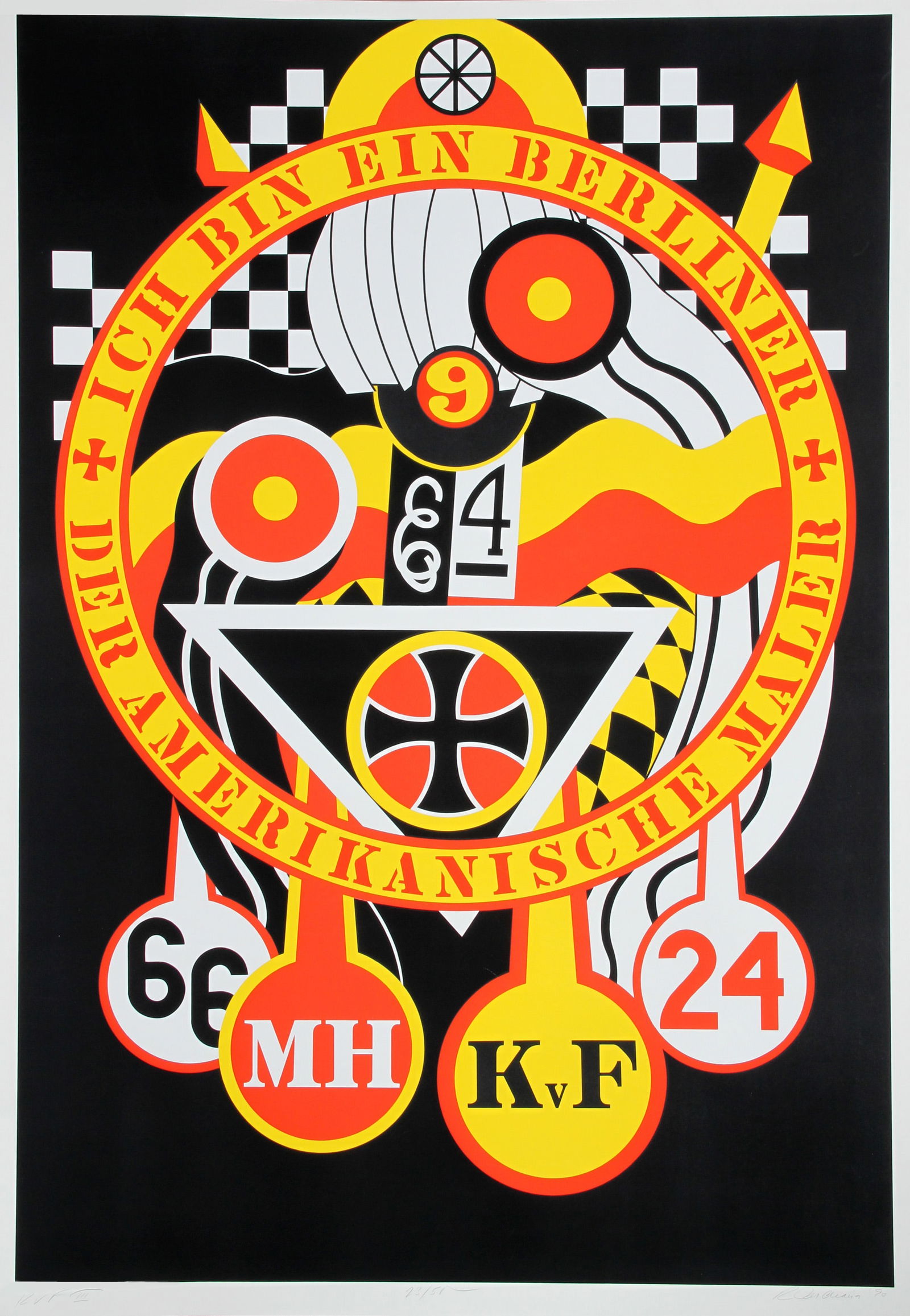 Robert Indiana, The Hartley Elegies: Berlin Series, KvF III, Screenprint (1 of 3)