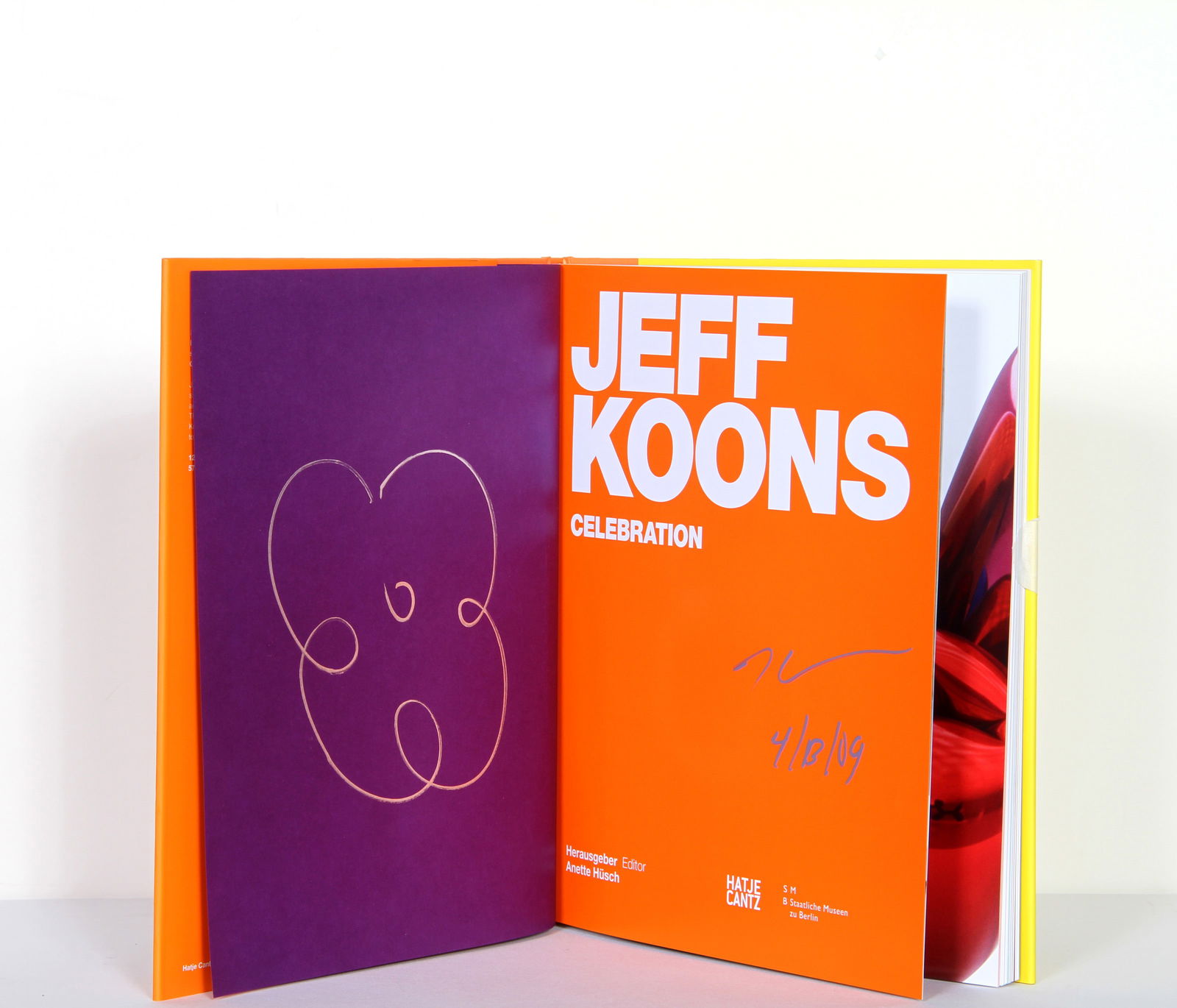 Jeff Koons, Celebration, Small Flower, Book with Drawing (1 of 2)