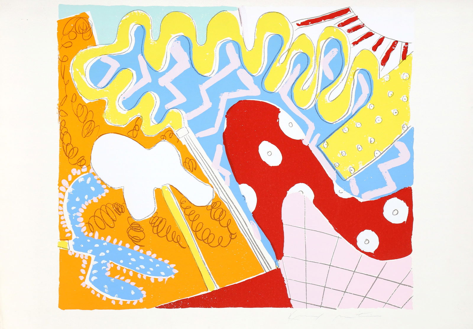 Knox Martin, Flowering Cactus, Screenprint (1 of 4)