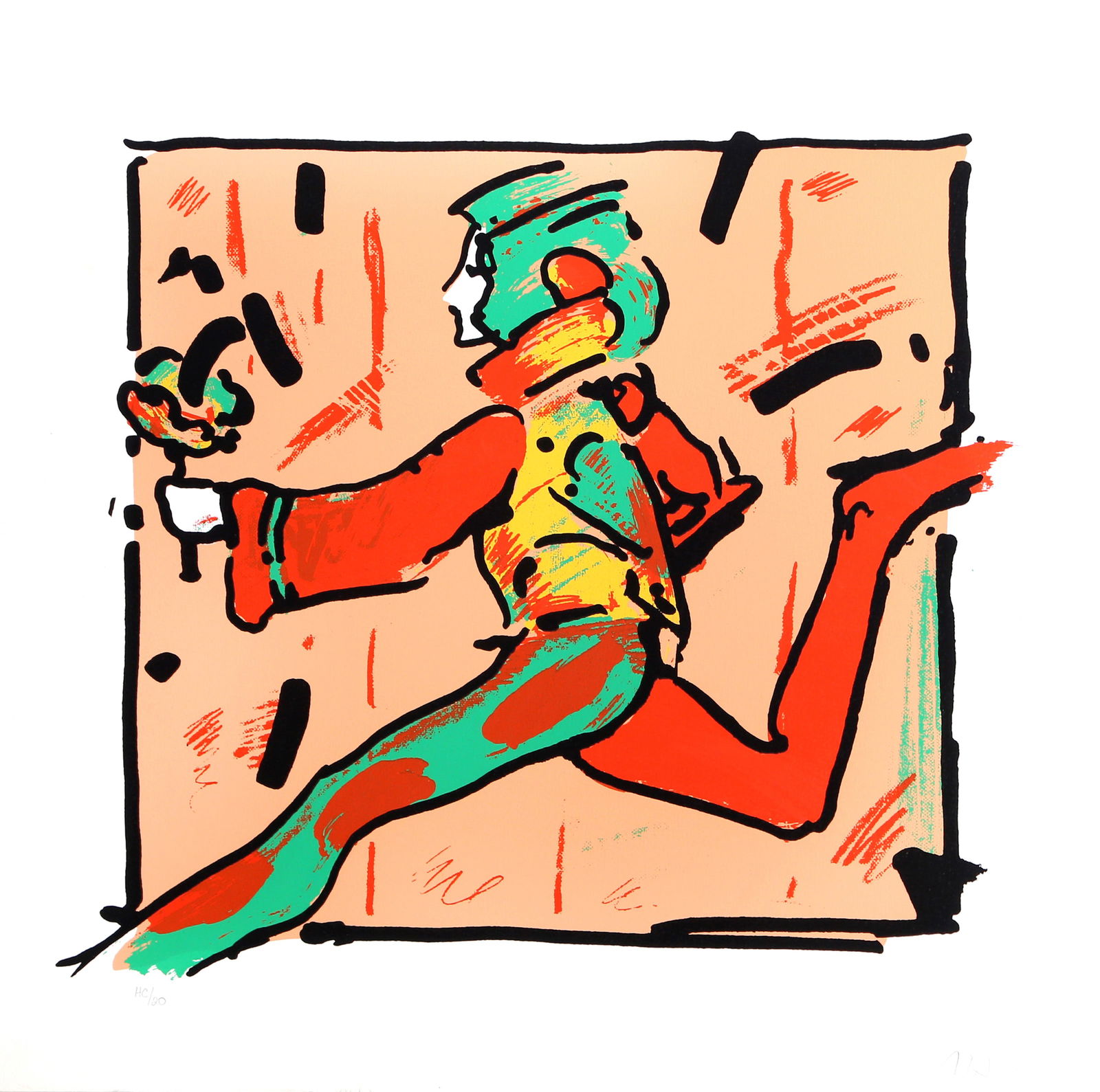 Peter Max, USA Olympic Torch, Screenprint (1 of 2)