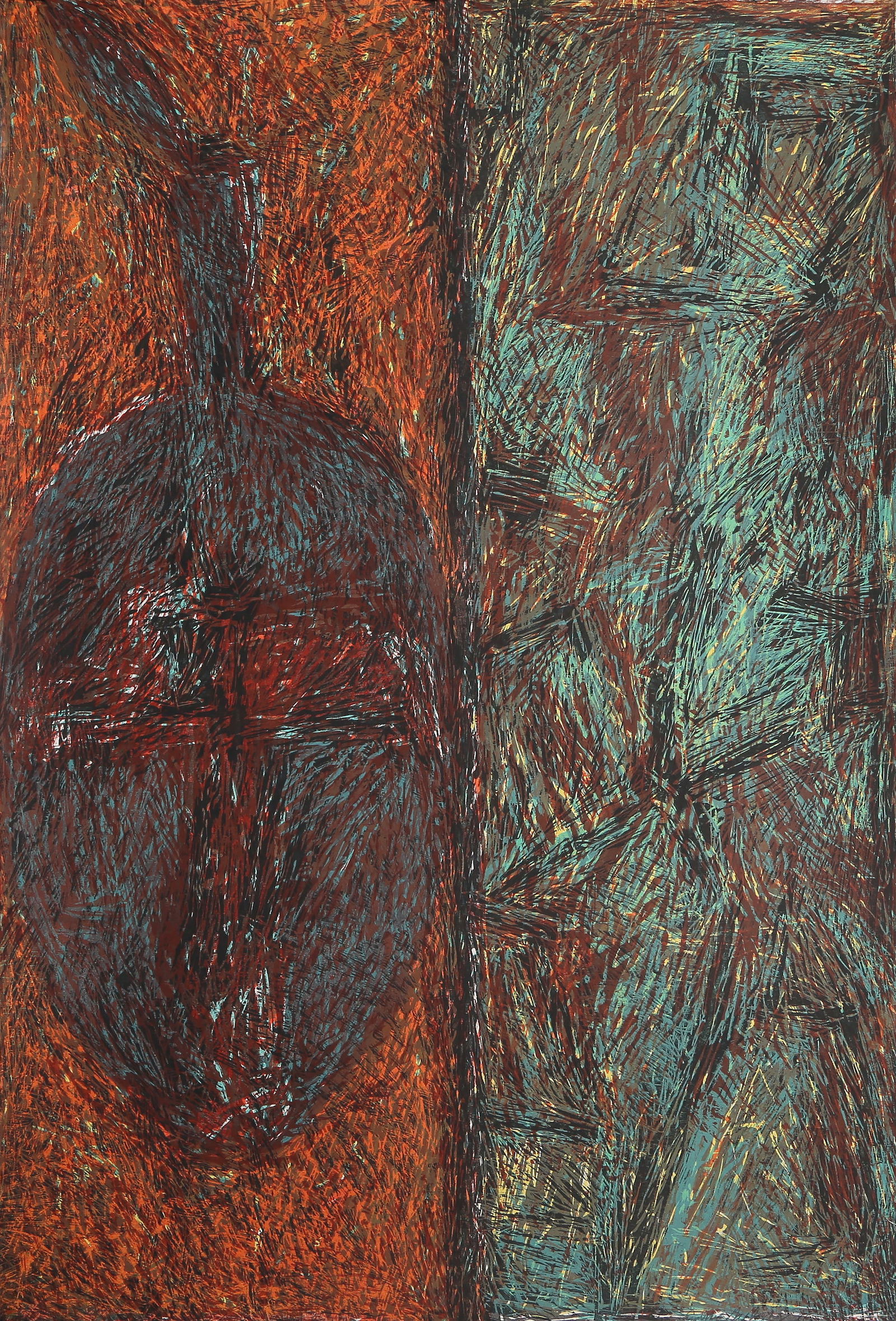 Cynthia Gallagher, Savannah's Pot, Woodcut (1 of 4)