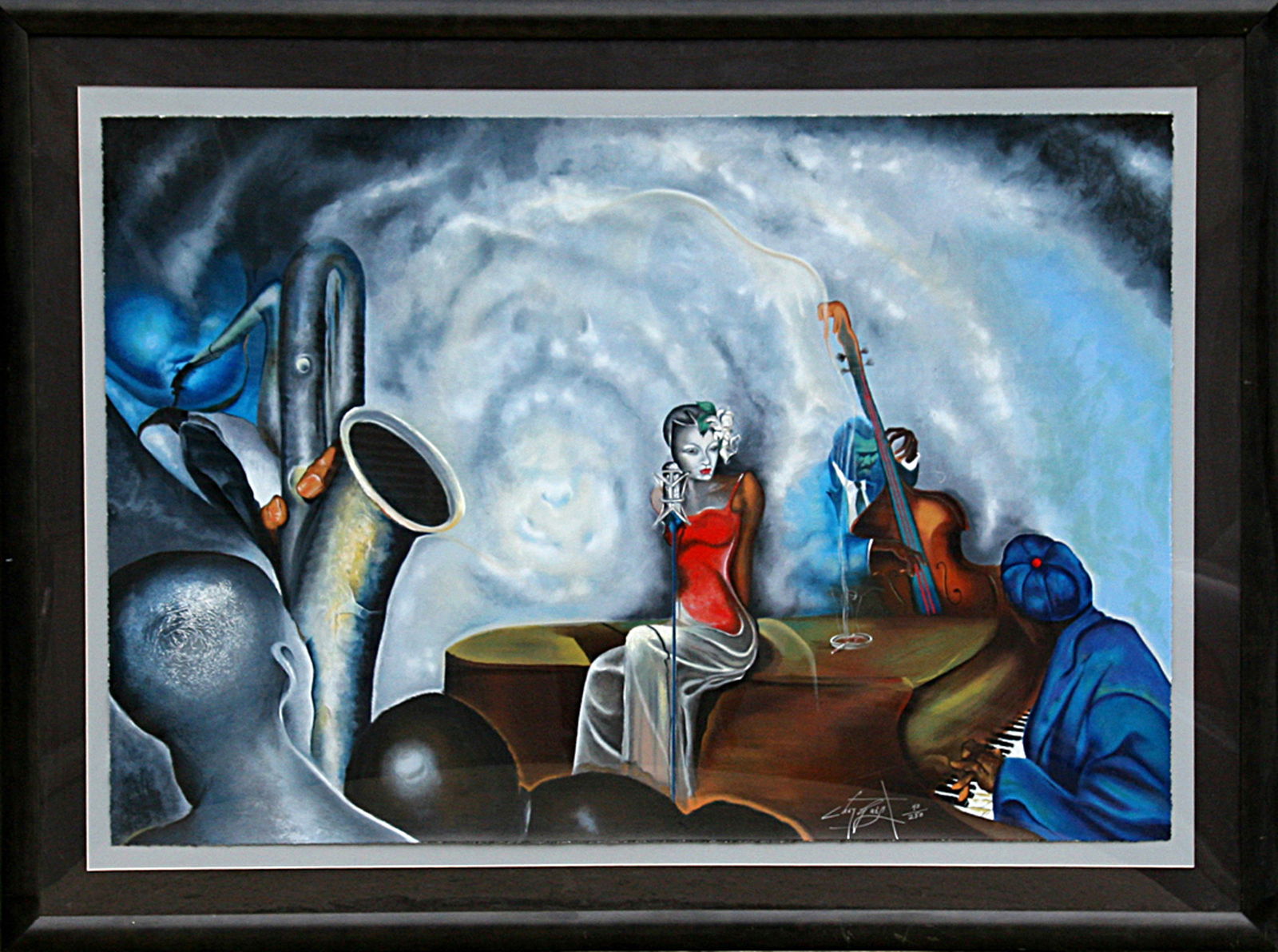 Chaz Guest, Billie's Trio, Screenprint (1 of 2)