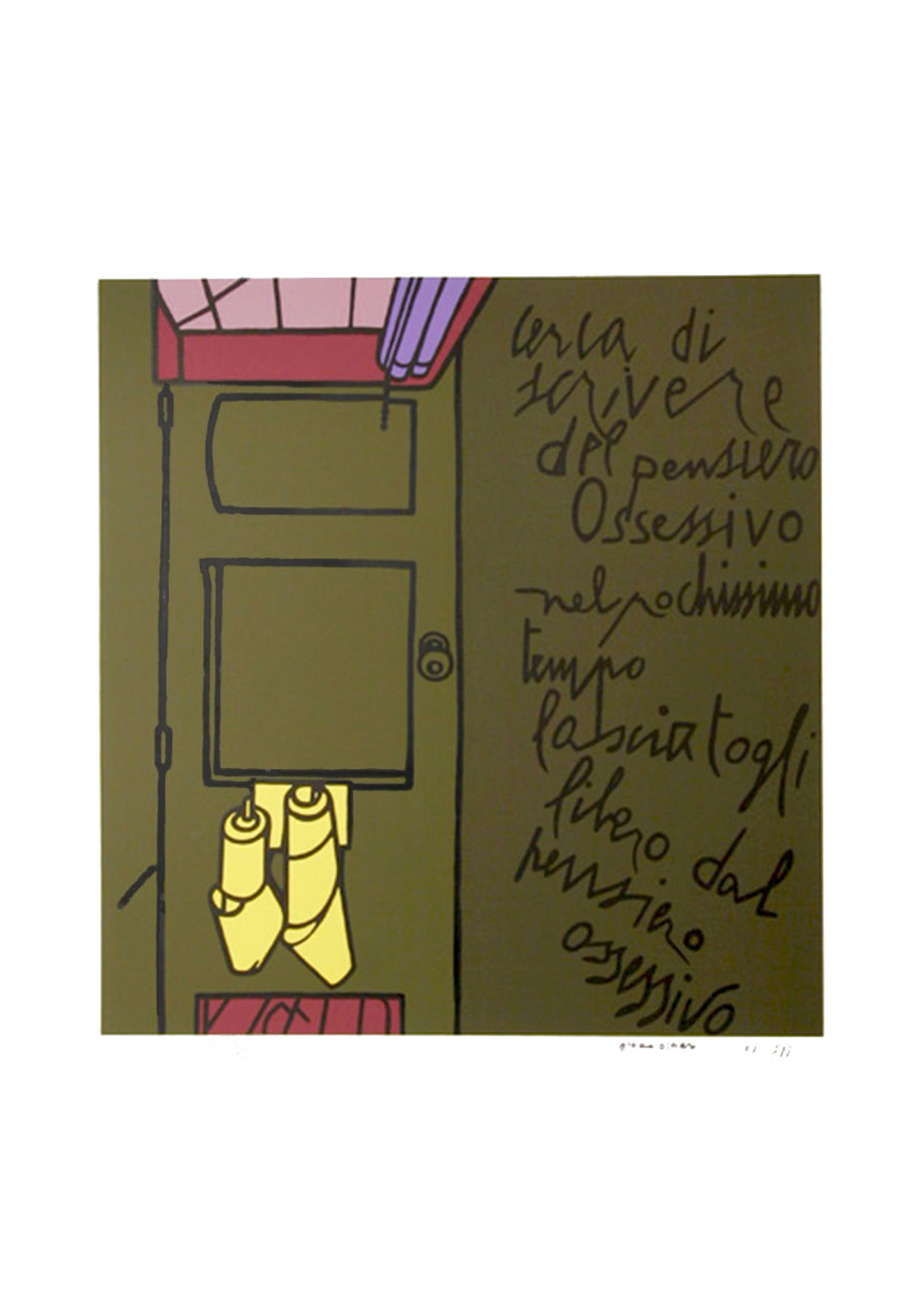 Valerio Adami, Oltiero Oltieri, Screenprint (1 of 3)