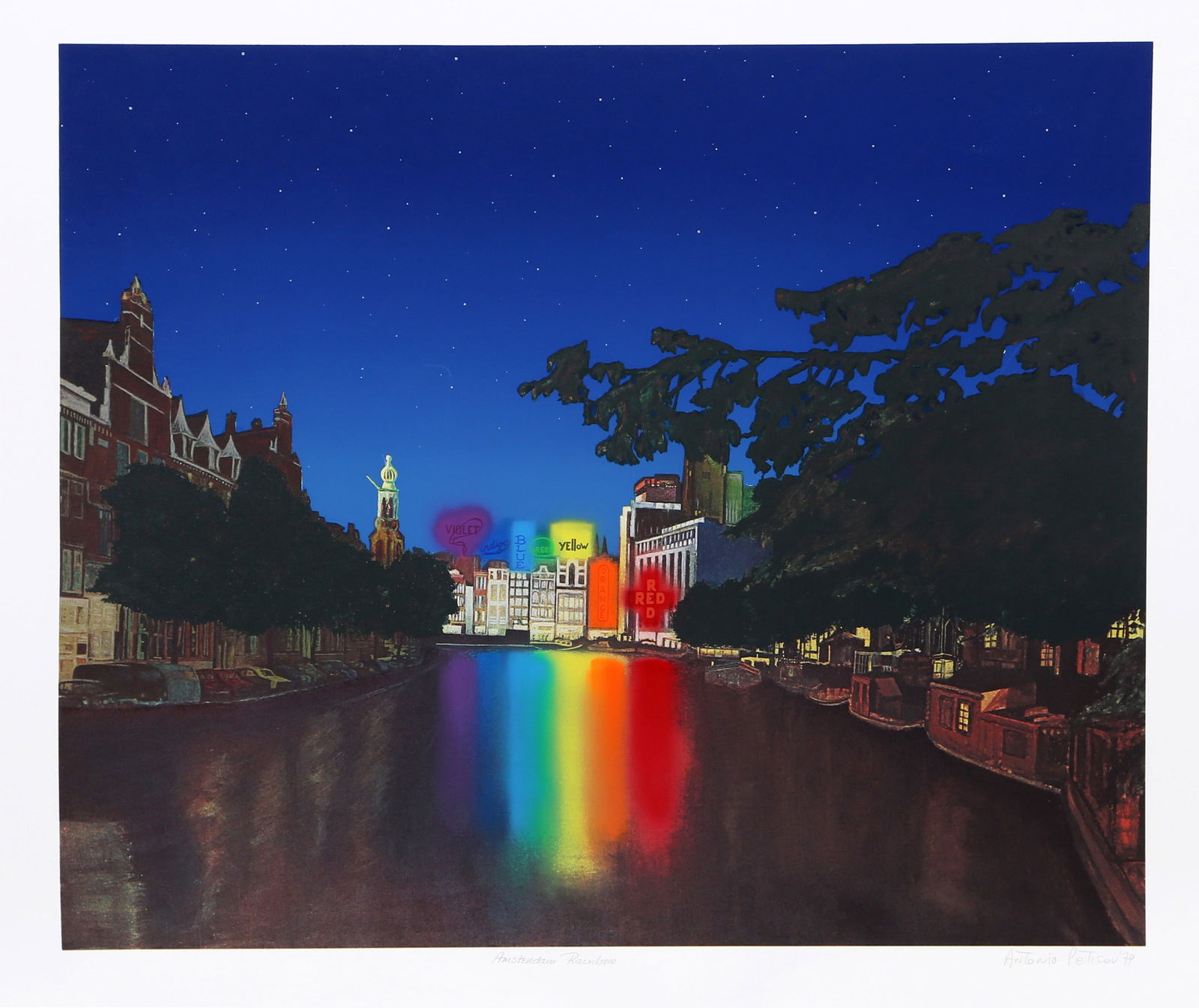 Antonio Peticov, Amsterdam Rainbow, Screenprint (1 of 3)