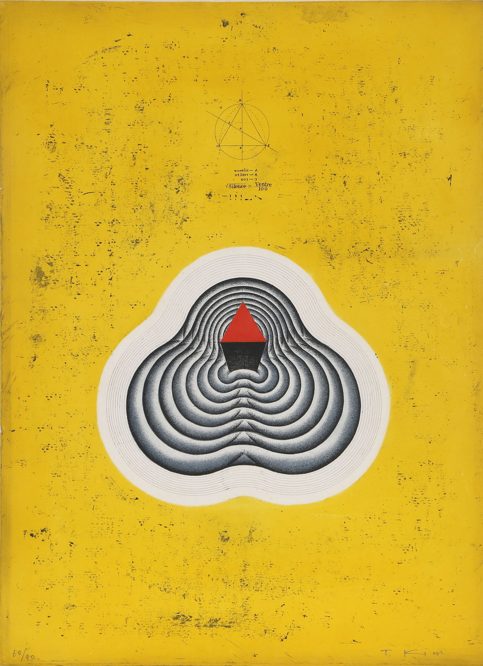 Kim Tschang-yeul, Silence, Etching (1 of 4)