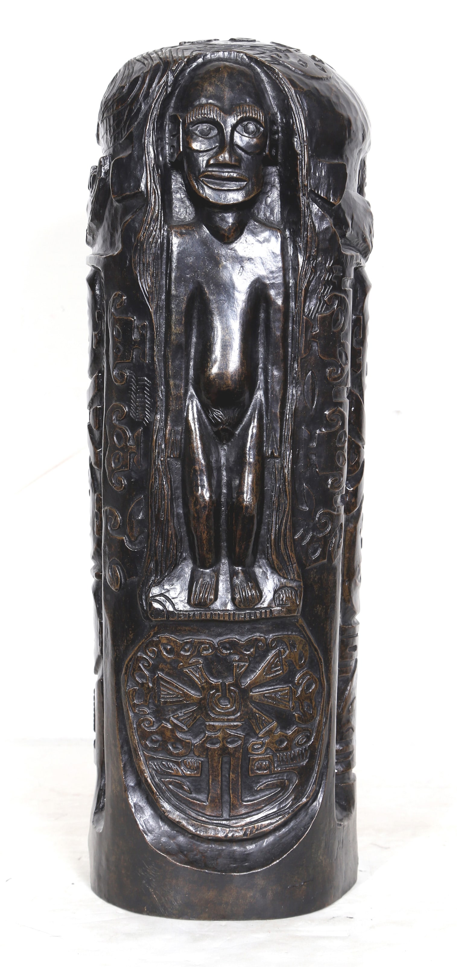 After Paul Gauguin, Cylindre au Christ a l'Idole, Bronze Sculpture (1 of 9)