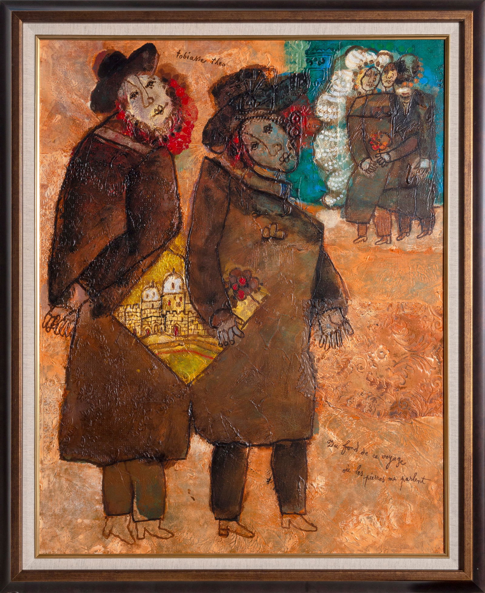 Theo Tobiasse, Du Fond de Ce Voyage ou Les Pierres Me Parlent, Oil Painting (1 of 6)