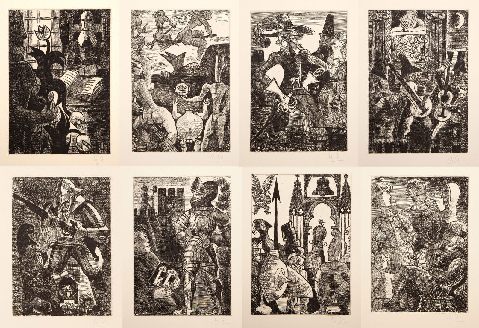 Marcel Gromaire, 8 Etching from Les Contes de Gaspard de la Nuit (1 of 20)