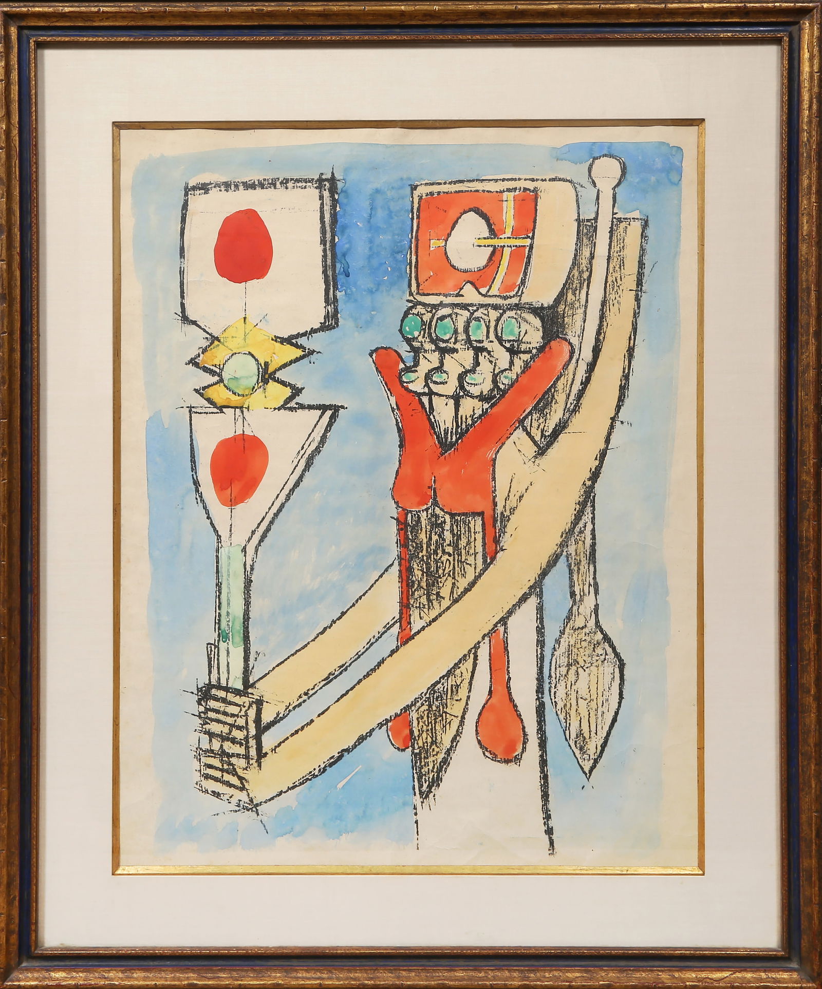 Roberto Matta, Totem, Hand-Colored Lithograph (1 of 4)
