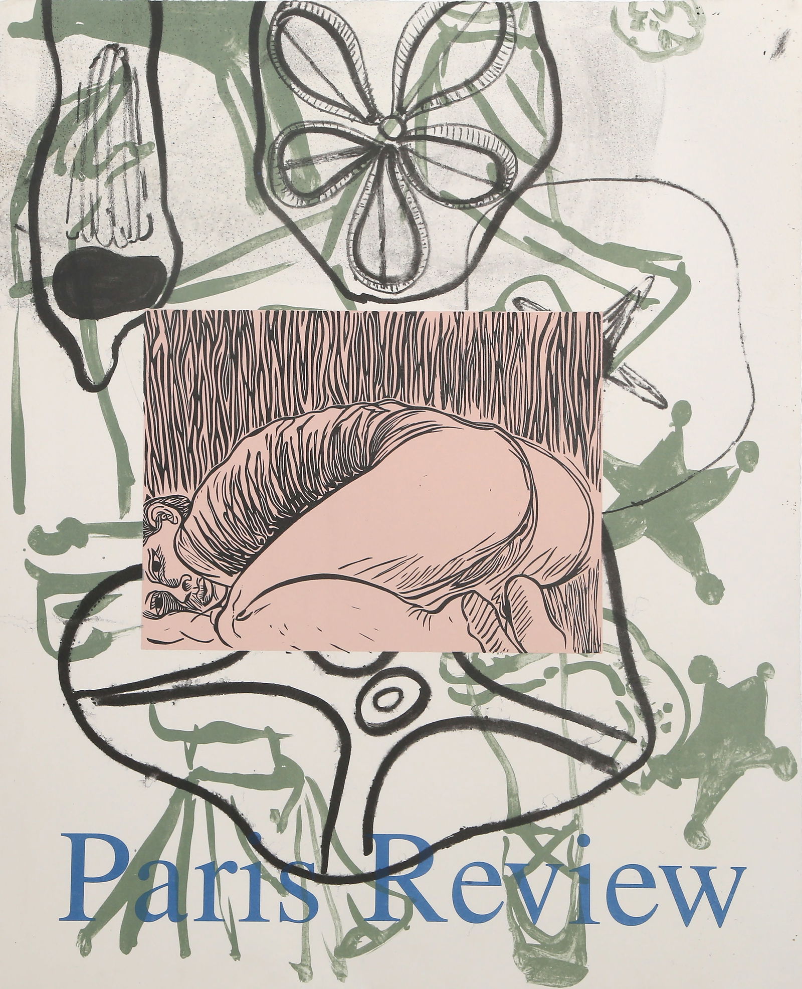 David Salle, Paris Review, Lithograph (1 of 4)