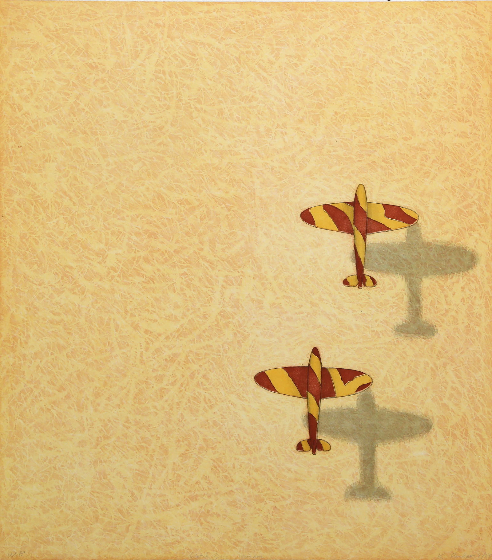 Kingsley Parker, Watch Dogs: 1300 hrs, Etching: Artist: Kingsley Parker, American (1947 "? ) Title: Watch Dogs: 1300 hrs Year: 1986 Medium: Etching, signed, numbered, titled and dated in pencil Edition: Working Proof Size: 24.5 x 21.75 in. (62.23 x