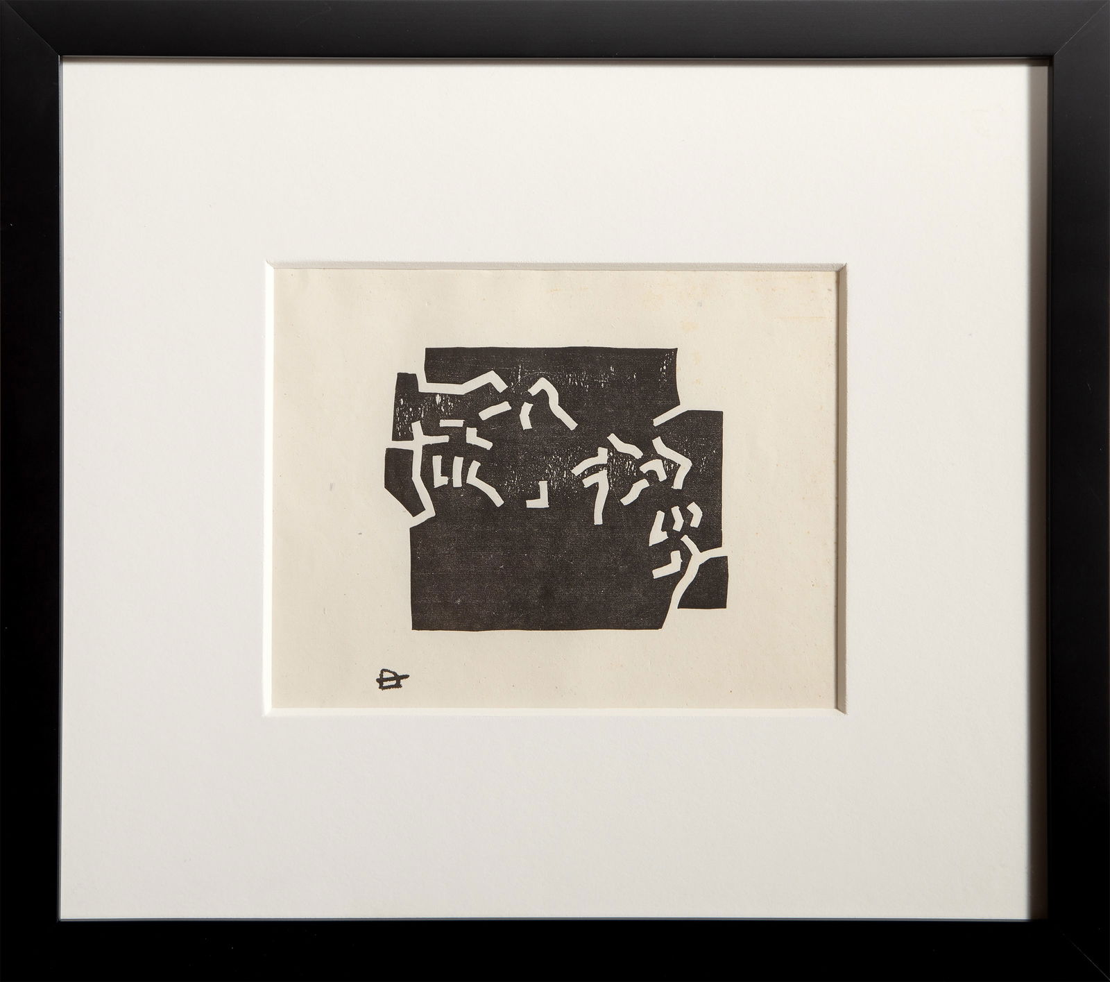 Eduardo Chillida, Egokarri (Greeting Card for 1969), Woodcut (1 of 4)