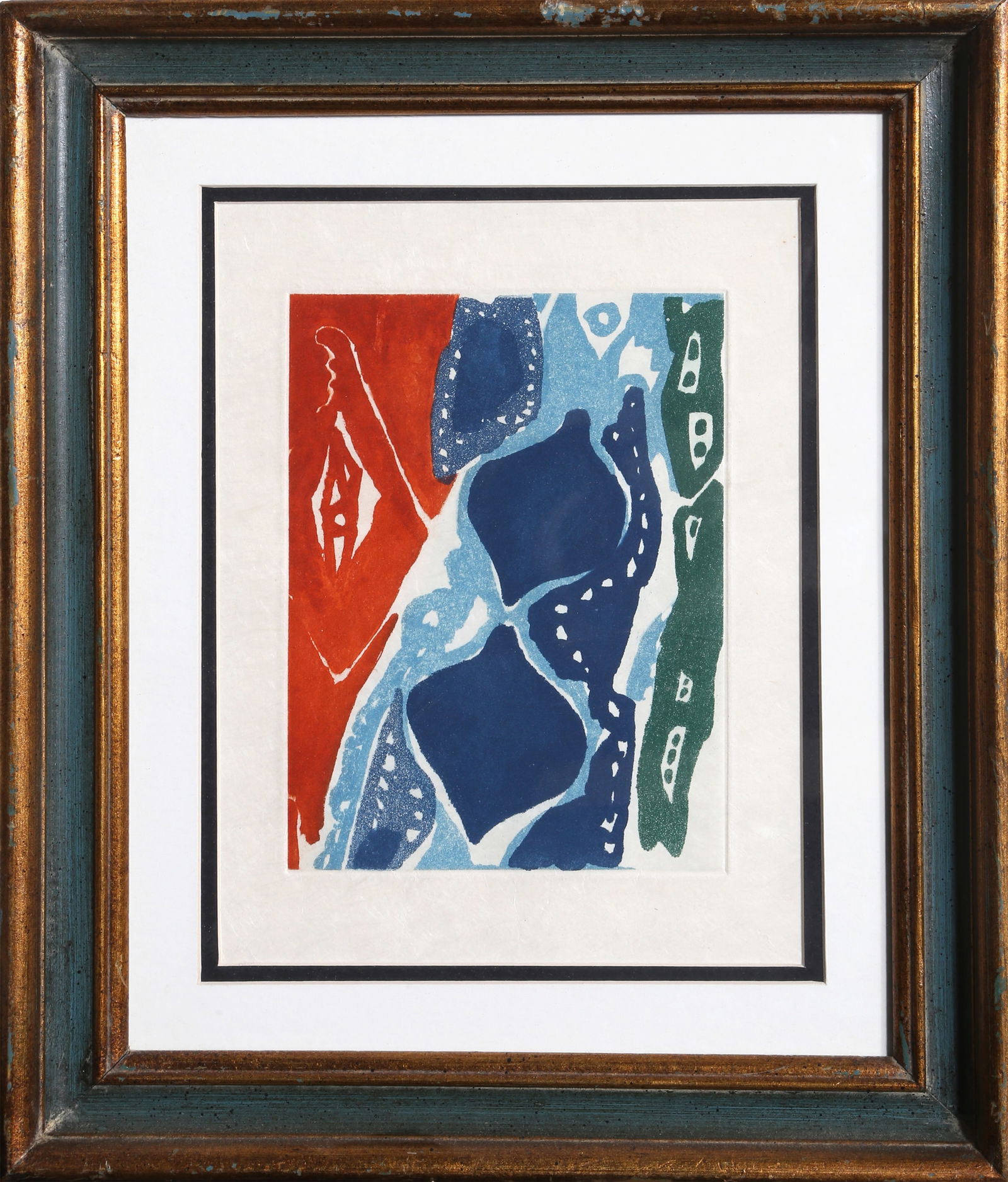 Ernst Wilhelm Nay, Untitled, Aquatint: Artist: Ernst Wilhelm Nay, German (1902 - 1968) Title: Untitled Year: circa 1968 Medium: Aquatint Image Size: 8.5 x 6 inches Frame Size: 17 x 14 inches Printer: George Visat, Paris