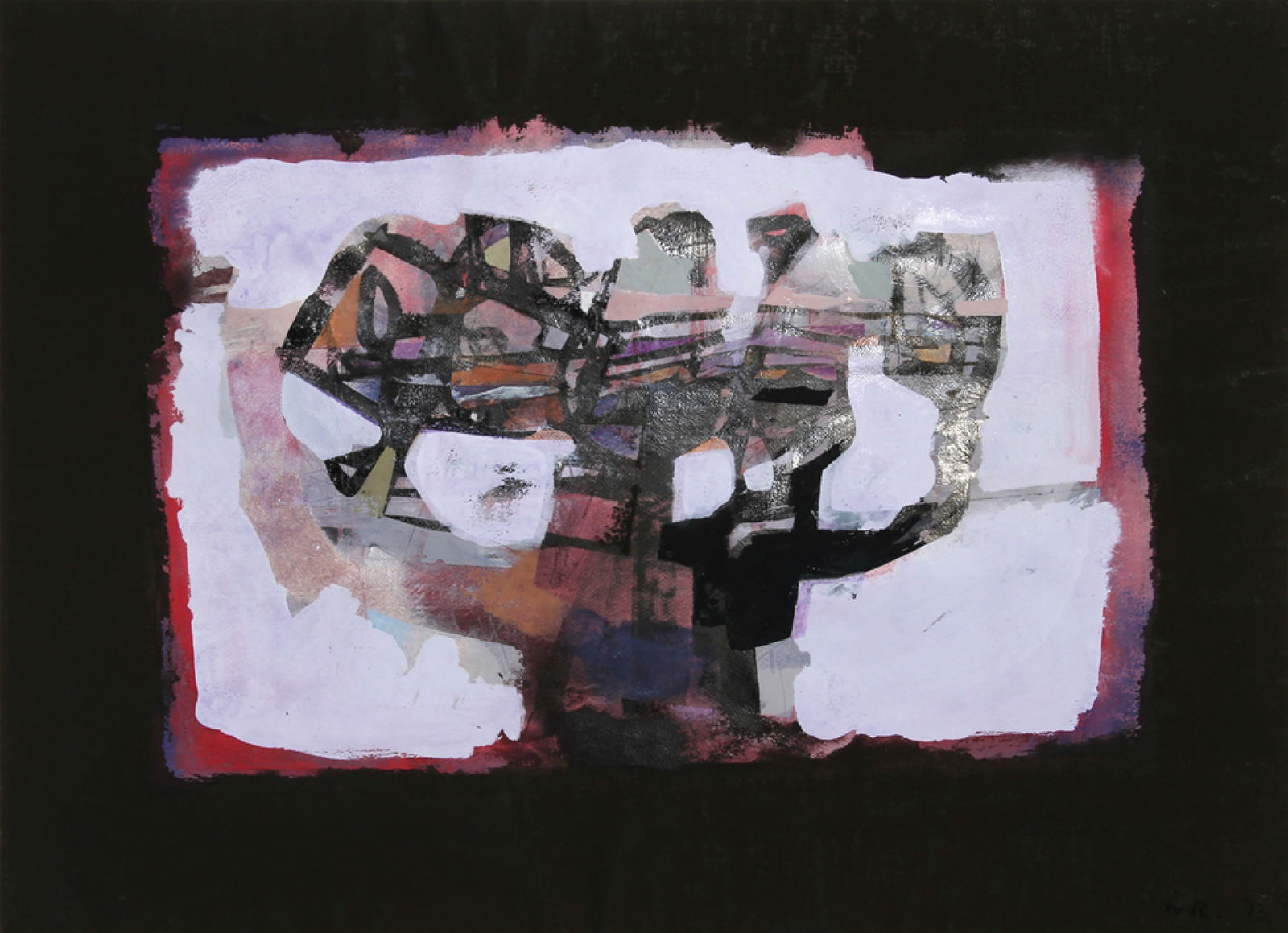 Wolfhard Roehrig, La Rapita, Acrylic Mixed Media Painting (1 of 2)