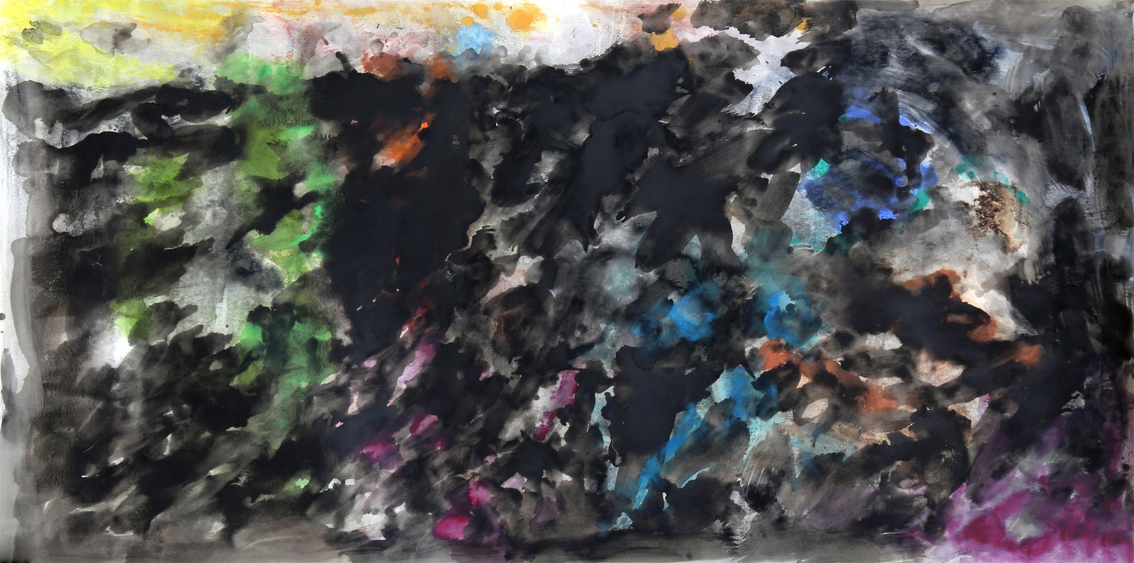 Friedel Dzubas, Monotype on hand-made paper (1 of 4)