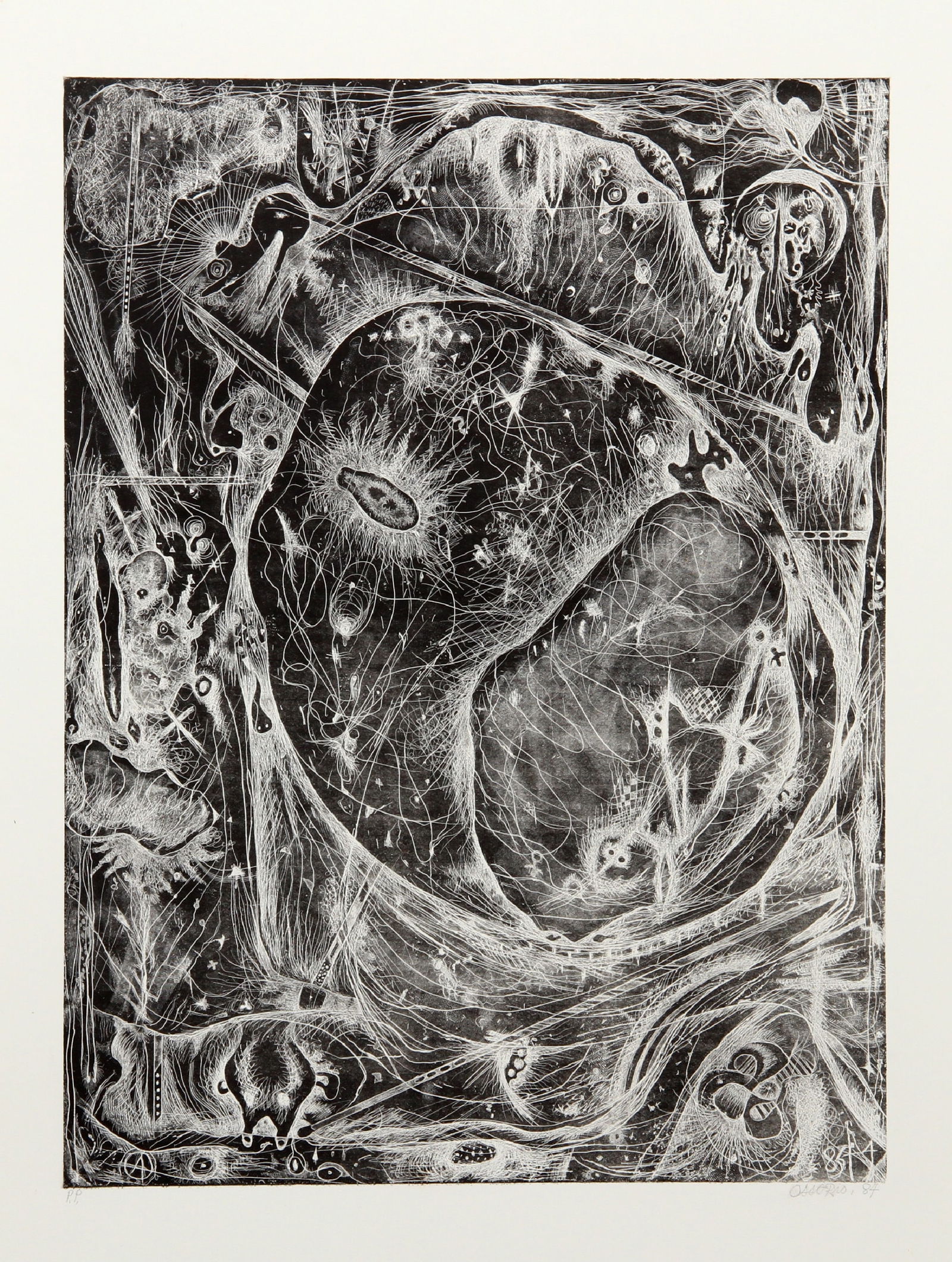 Alfonso Ossorio, Untitled VI, Etching (1 of 2)