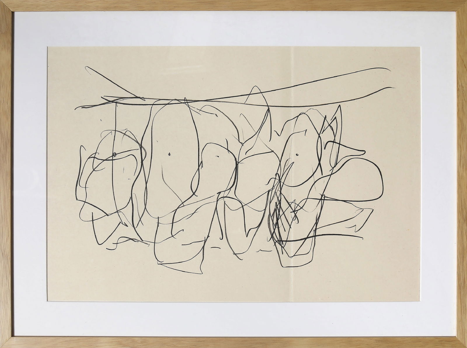 Robert Motherwell, Three Poems: Mexico City Personages II, Lithograph (1 of 3)