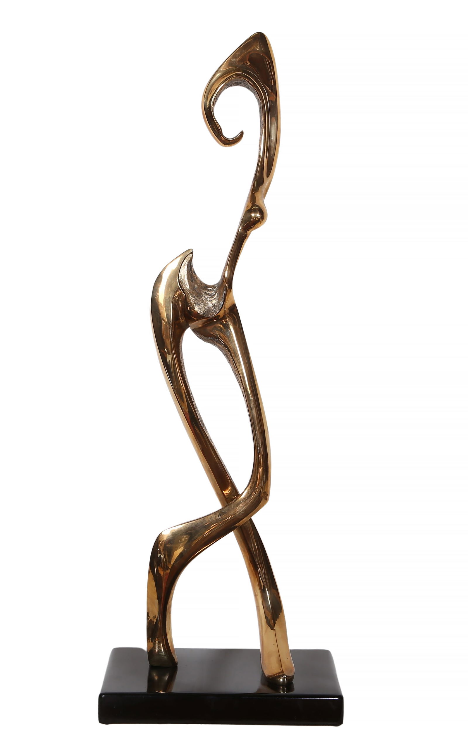 Georges Charpentier, Dancing Woman, Polished Bronze Sculpture (1 of 5)