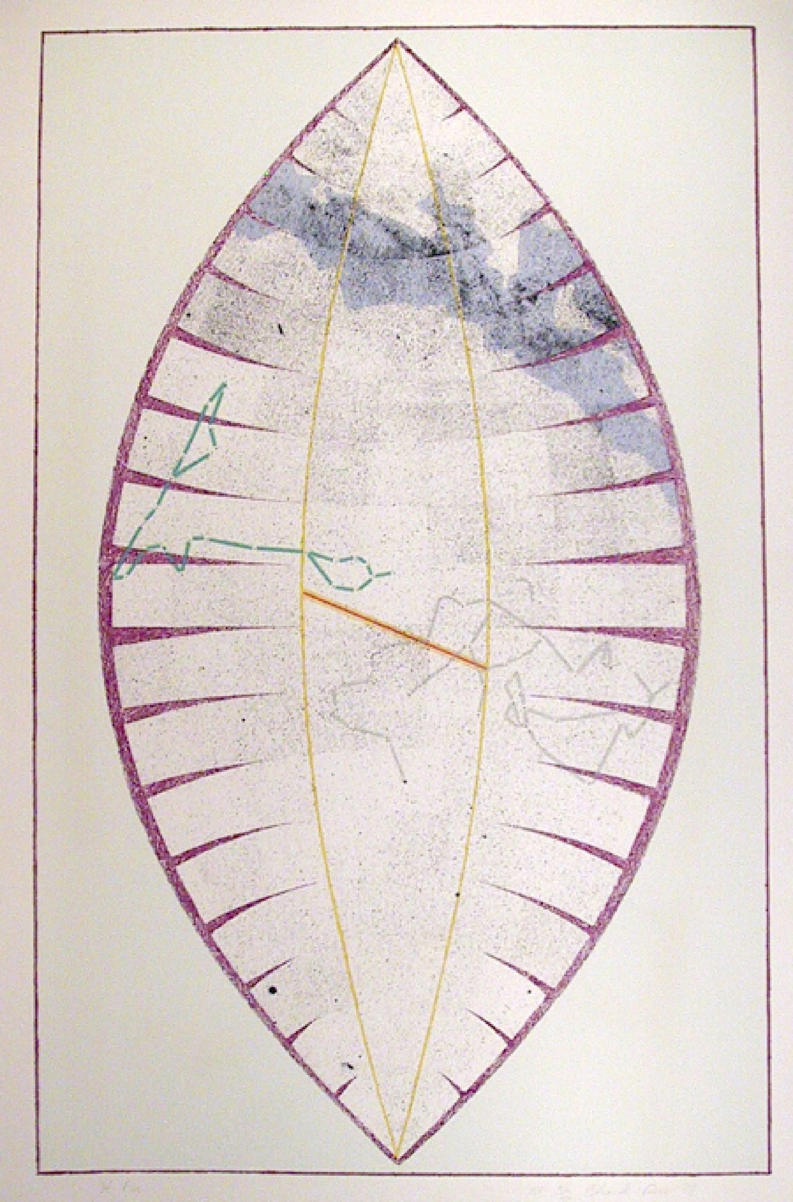 Charles Ross, Pisces from the Constellation Series, Screenprint: Artist: Charles Ross, American (1937 - ) Title: Pisces from the Constellation Series Year: 1979 Medium: Screenprint, Signed and numbered in pencil Edition: 150, AP XX Size: 49 in. x 32.5 in. (124.46 c