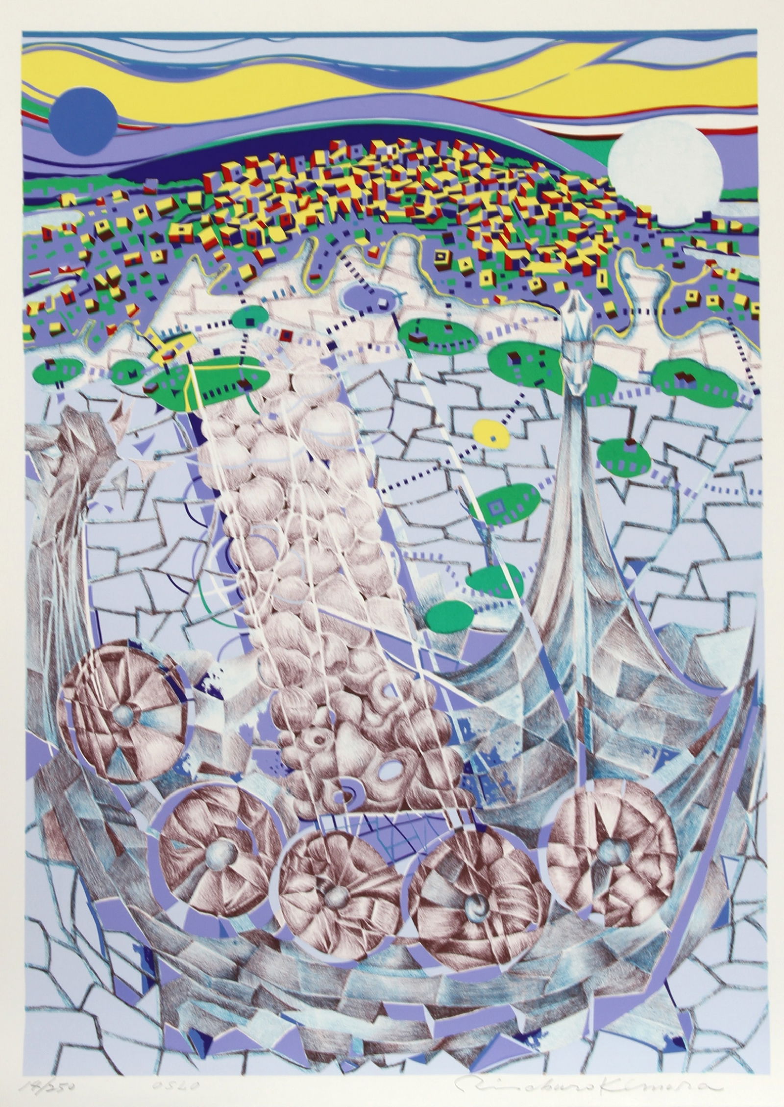 Risaburo Kimura, Oslo, Screenprint (1 of 2)