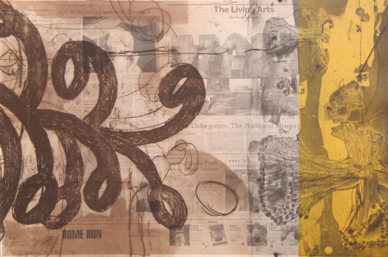 Roberto Juarez, March Law, Etching Aquatint & Chine Colle (1 of 2)