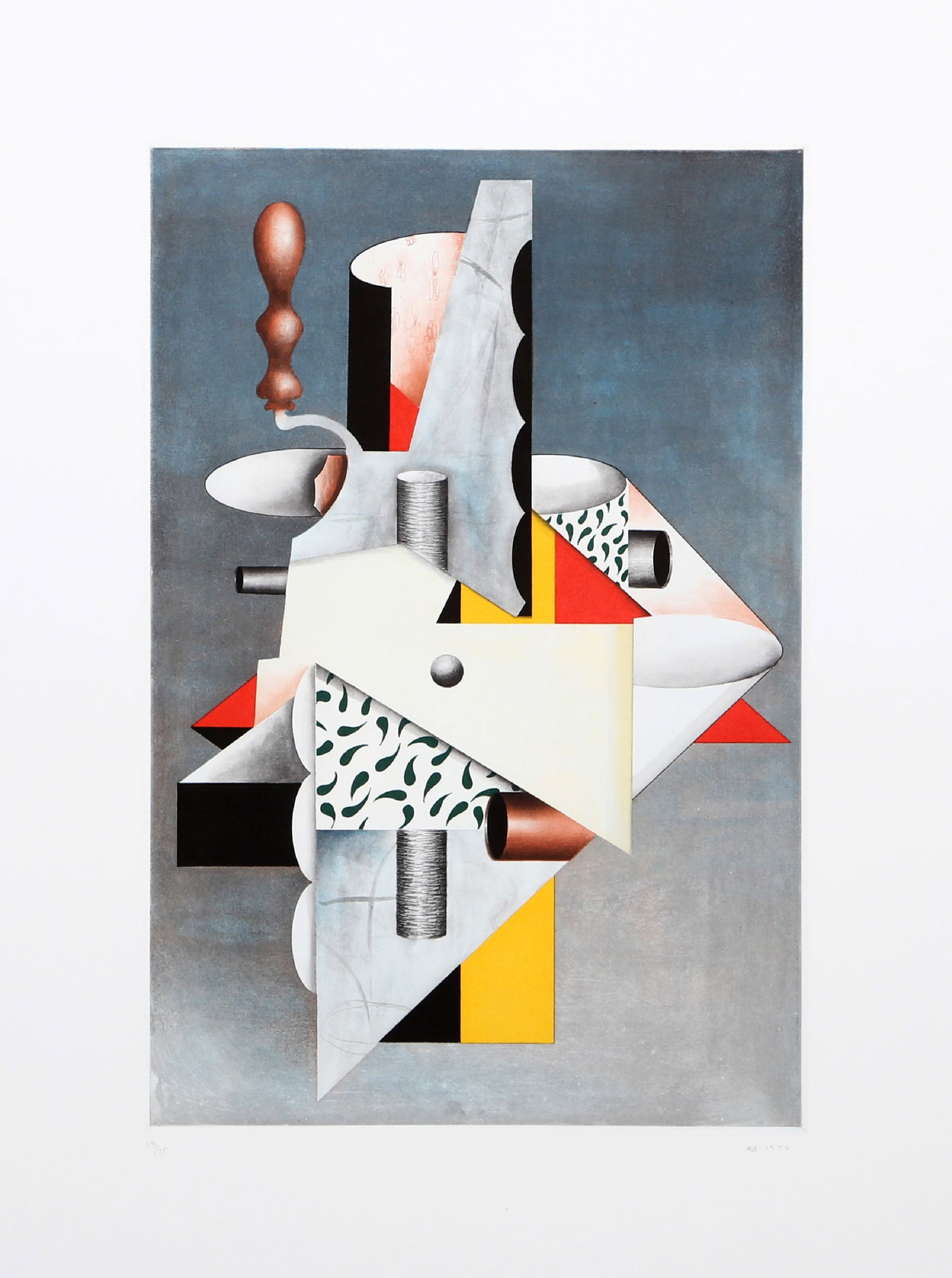 Will Mentor, Cubist Composition, Etching with Aquatint (1 of 2)